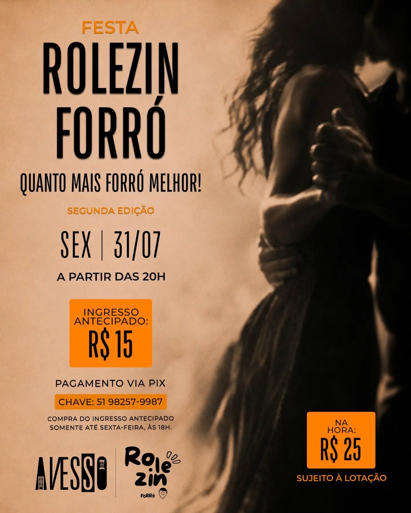Flyer: Rolezin Forró - Quanto Mais Forró Melhor! (2ª Edição)