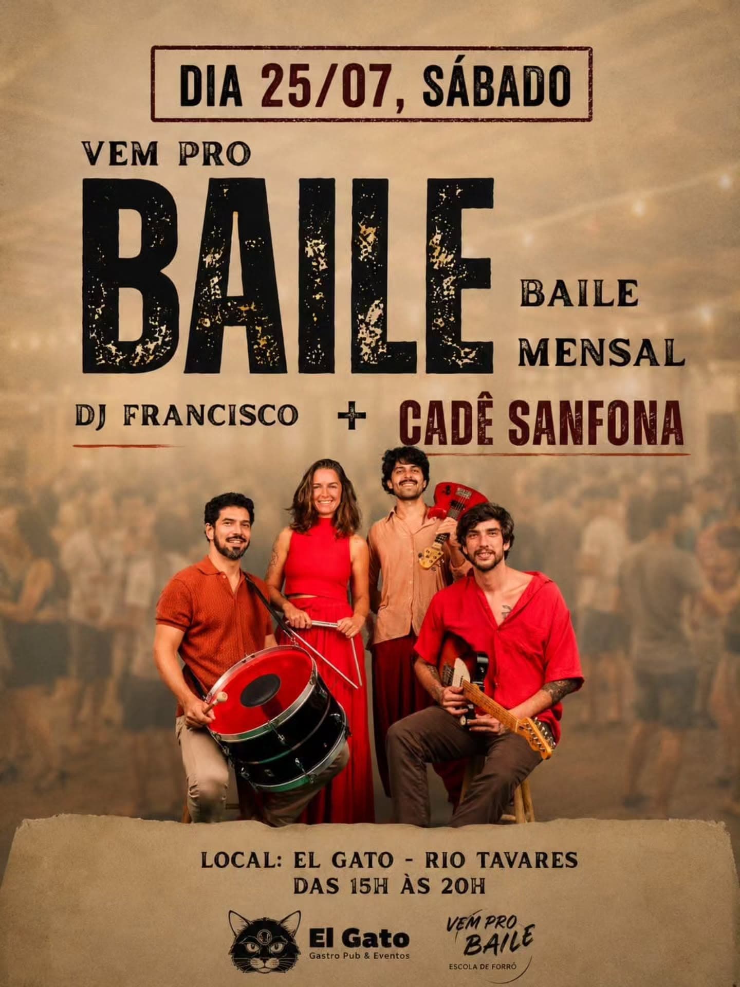 Flyer: Vem pro Baile - Baile Mensal