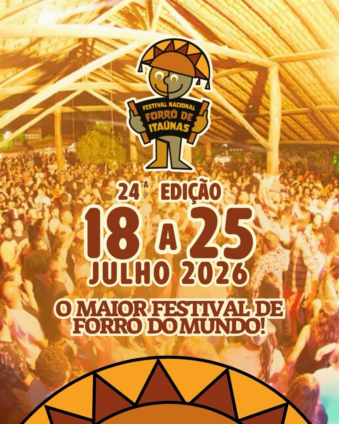 Flyer: FENFIT 2026 - Festival Nacional Forró de Itaúnas - 24ª Edição