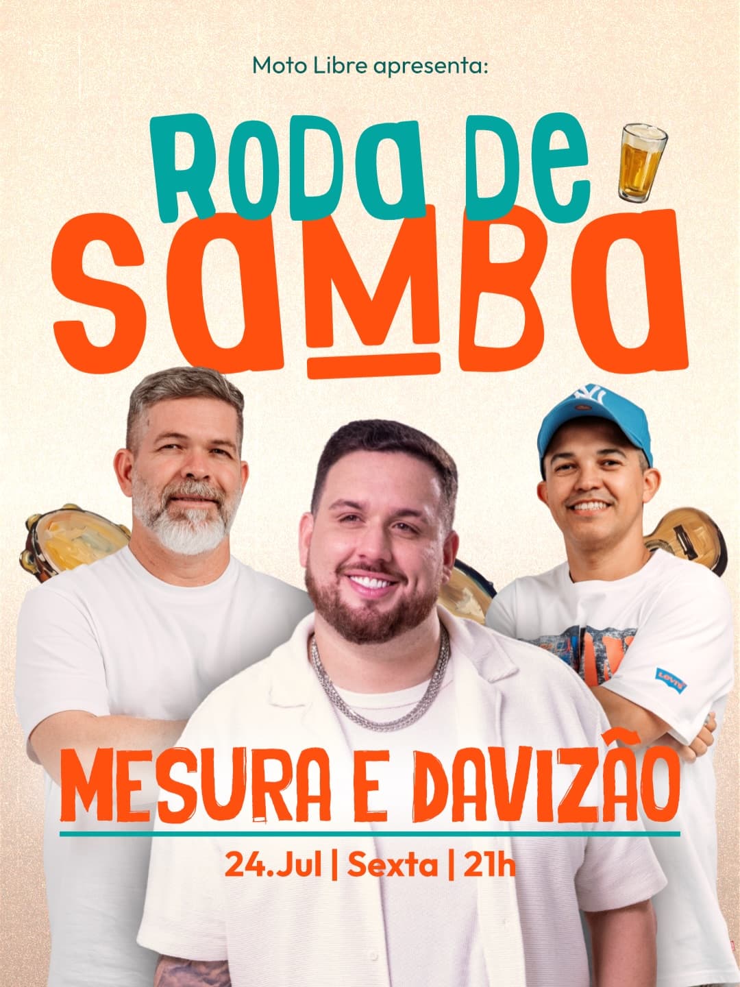 Flyer: Roda de Samba - Mesura e Davizão