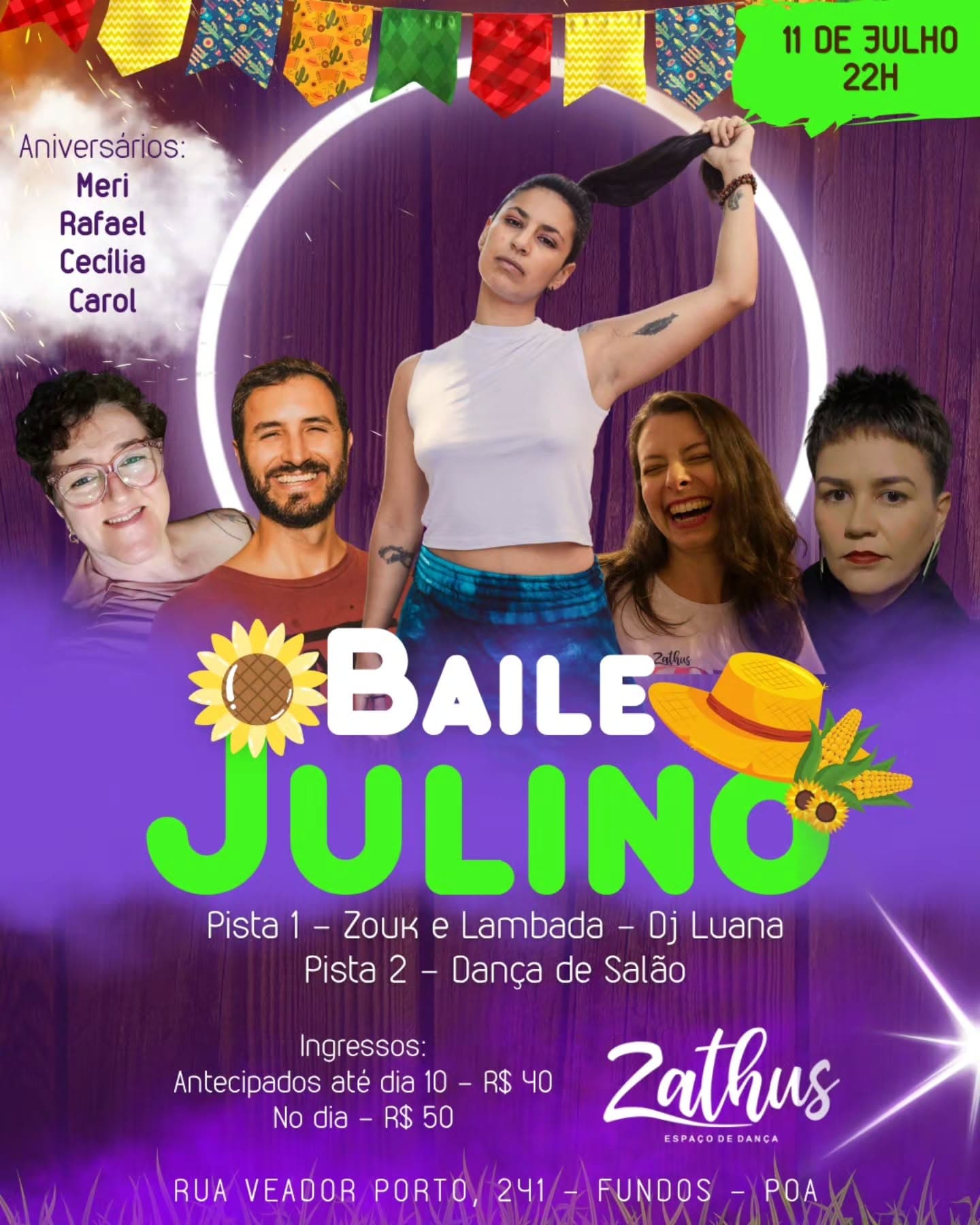 Flyer: Baile Julino da Zathus