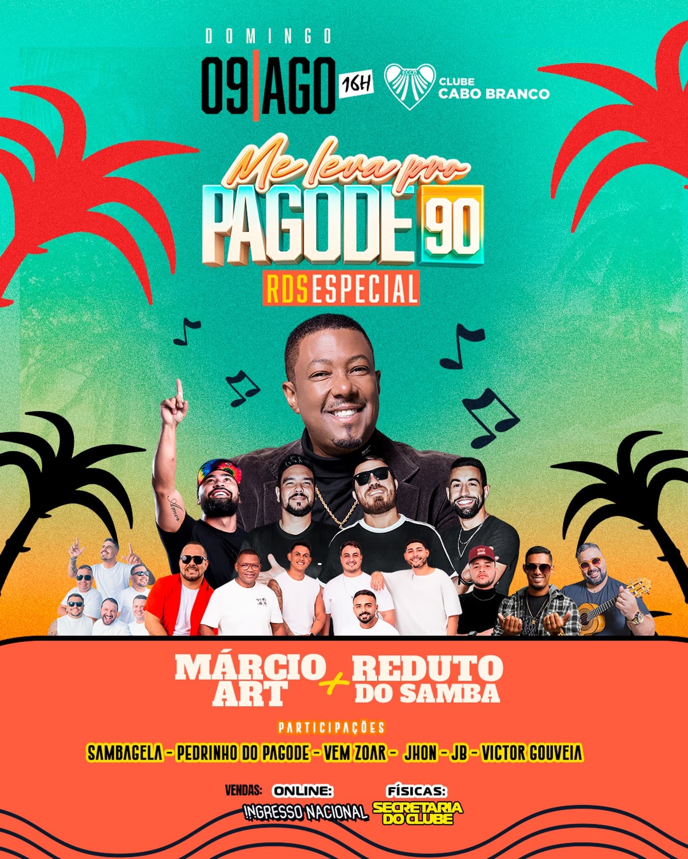 Flyer: Me Leva Pro Pagode 90 - RDS Especial