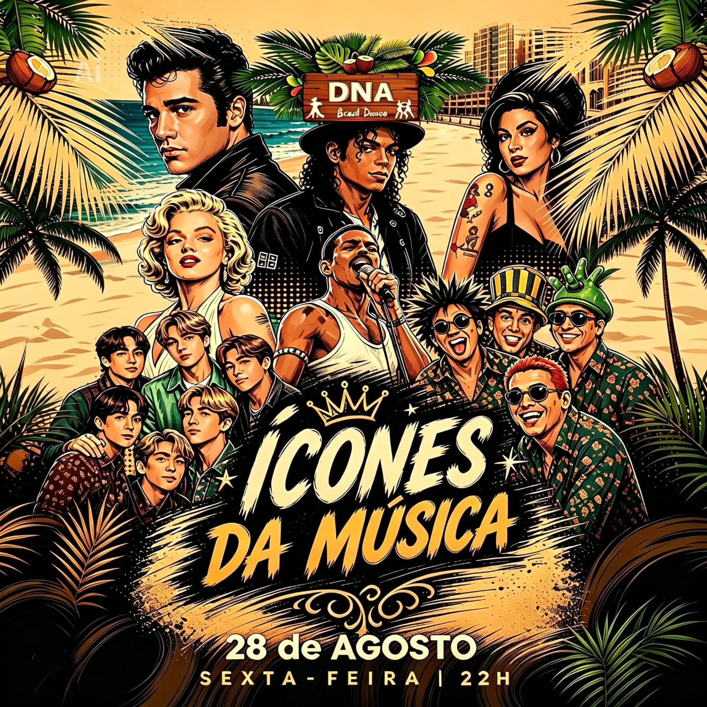 Flyer: Ícones da Música - DNA 2026