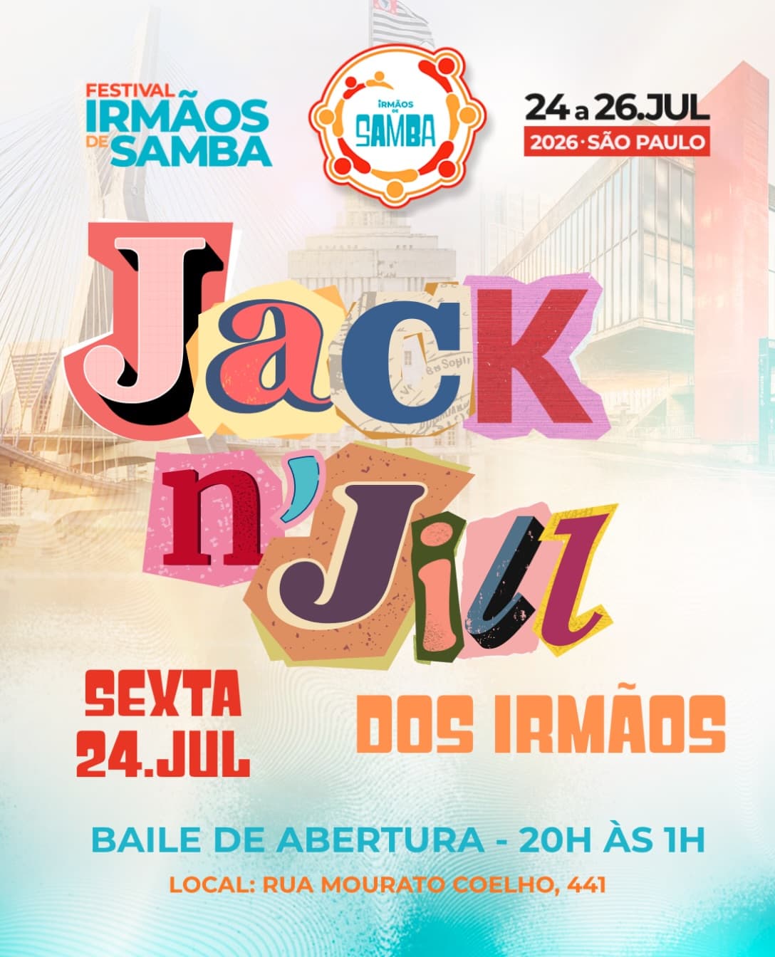 Flyer: Festival Irmãos de Samba - Baile de Abertura & Jack n' Jill