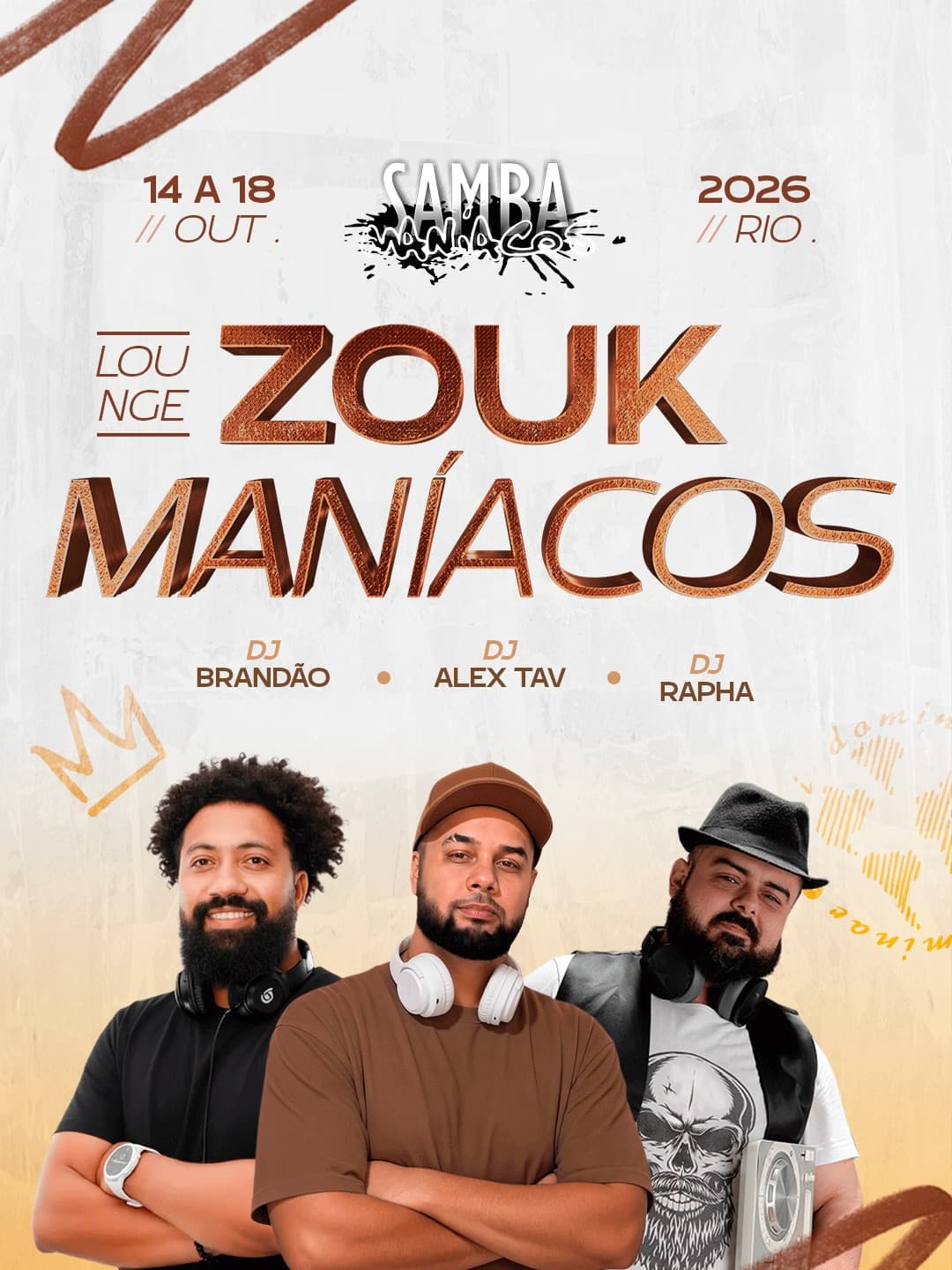 Flyer: Zouk Lounge no Sambamaníacos 2026