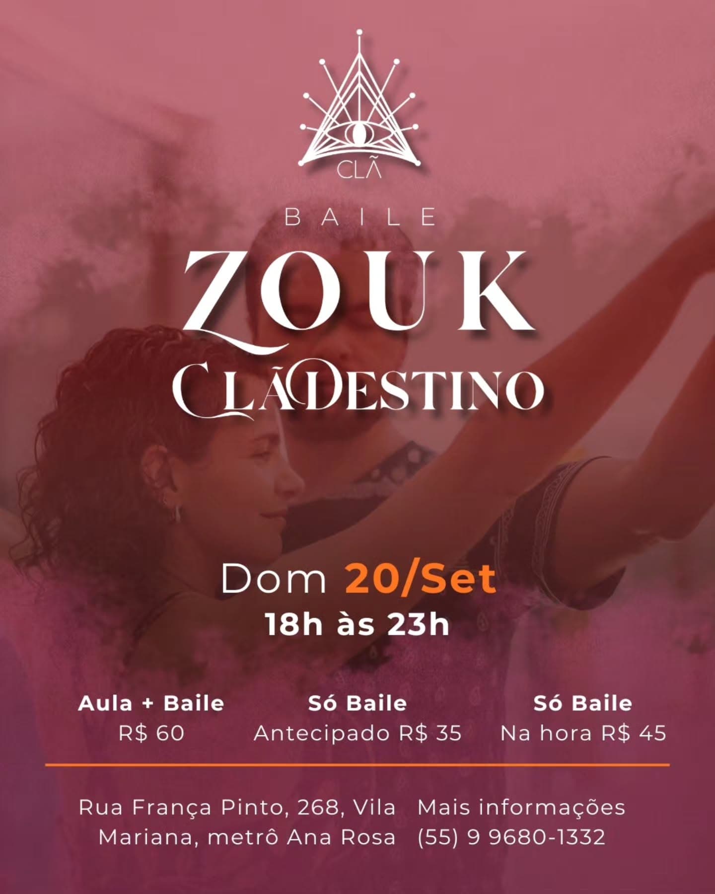 Flyer: Baile Zouk ClãDestino