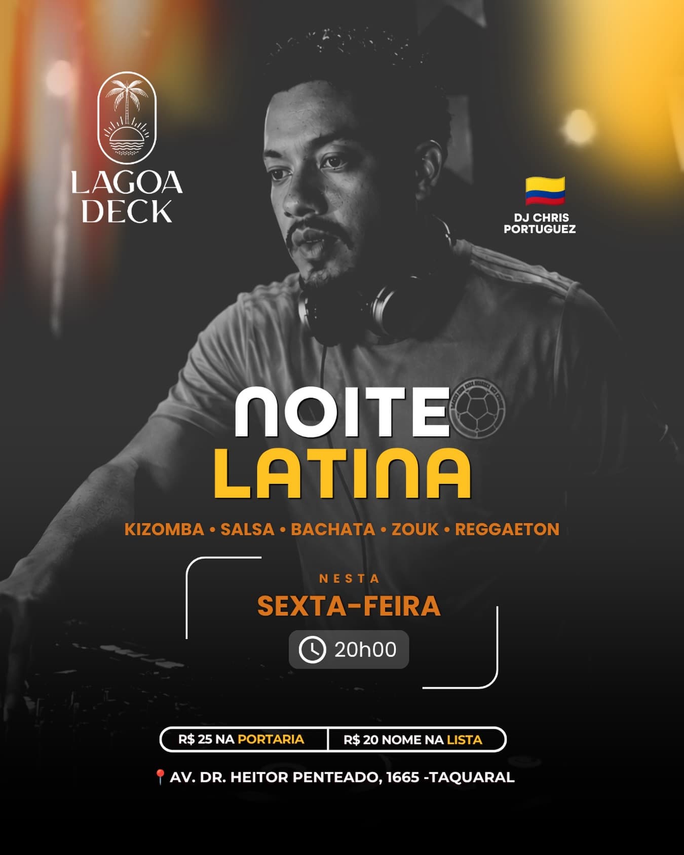 Flyer: Noite Latina - Lagoa Deck