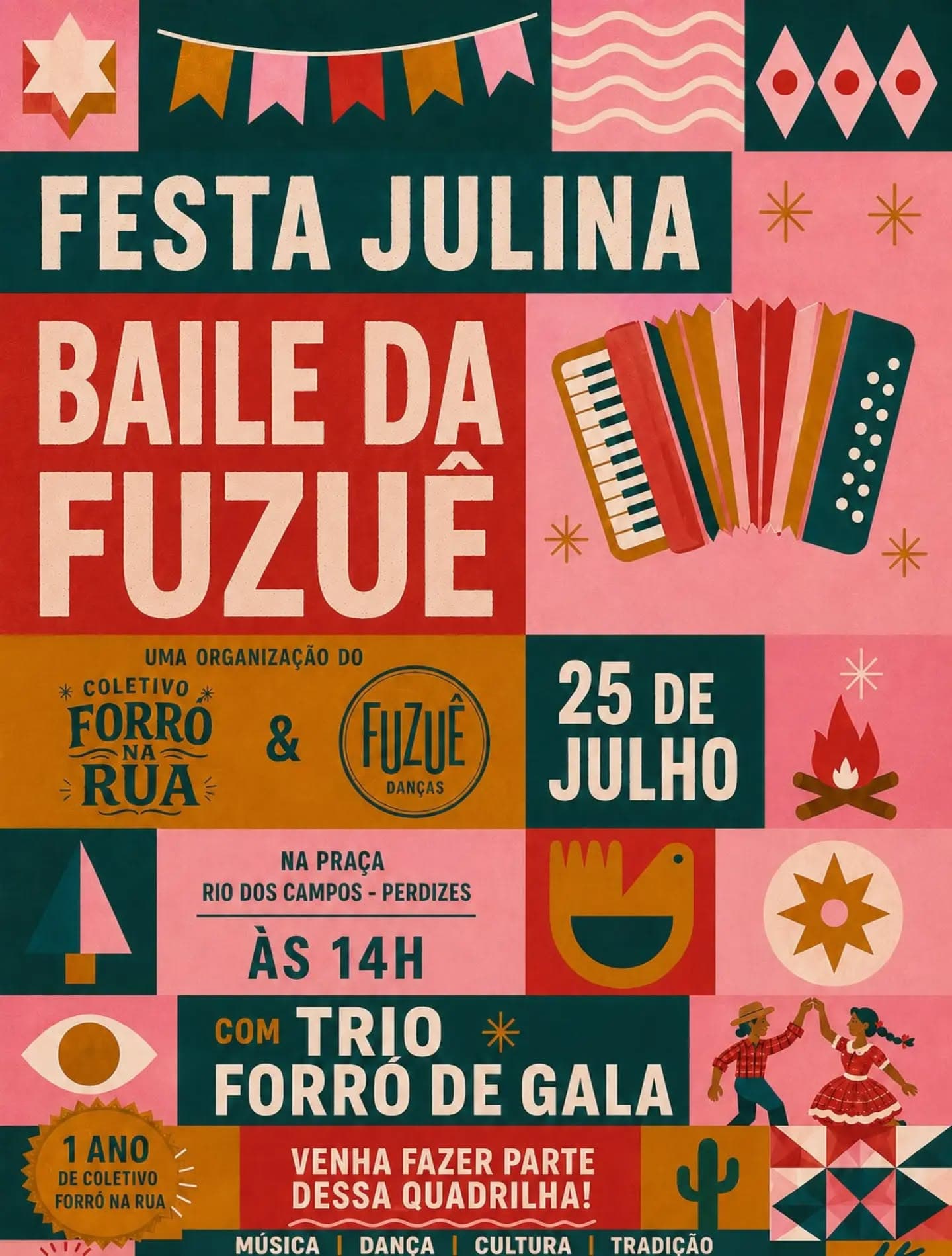 Flyer: Festa Julina - Baile da Fuzuê