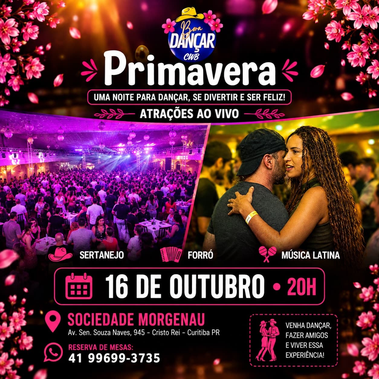 Flyer: Primavera — Bora Dançar CWB