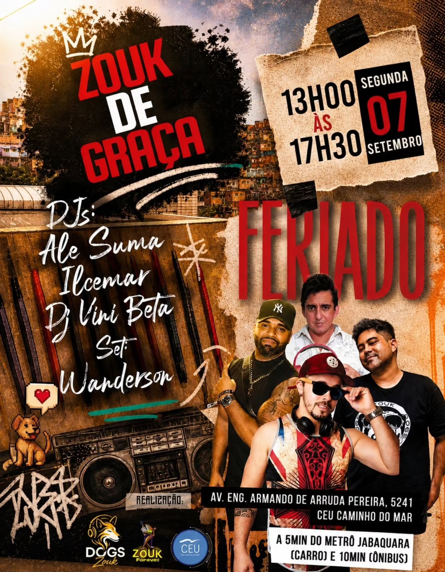 Flyer: Zouk de Graça - Feriado
