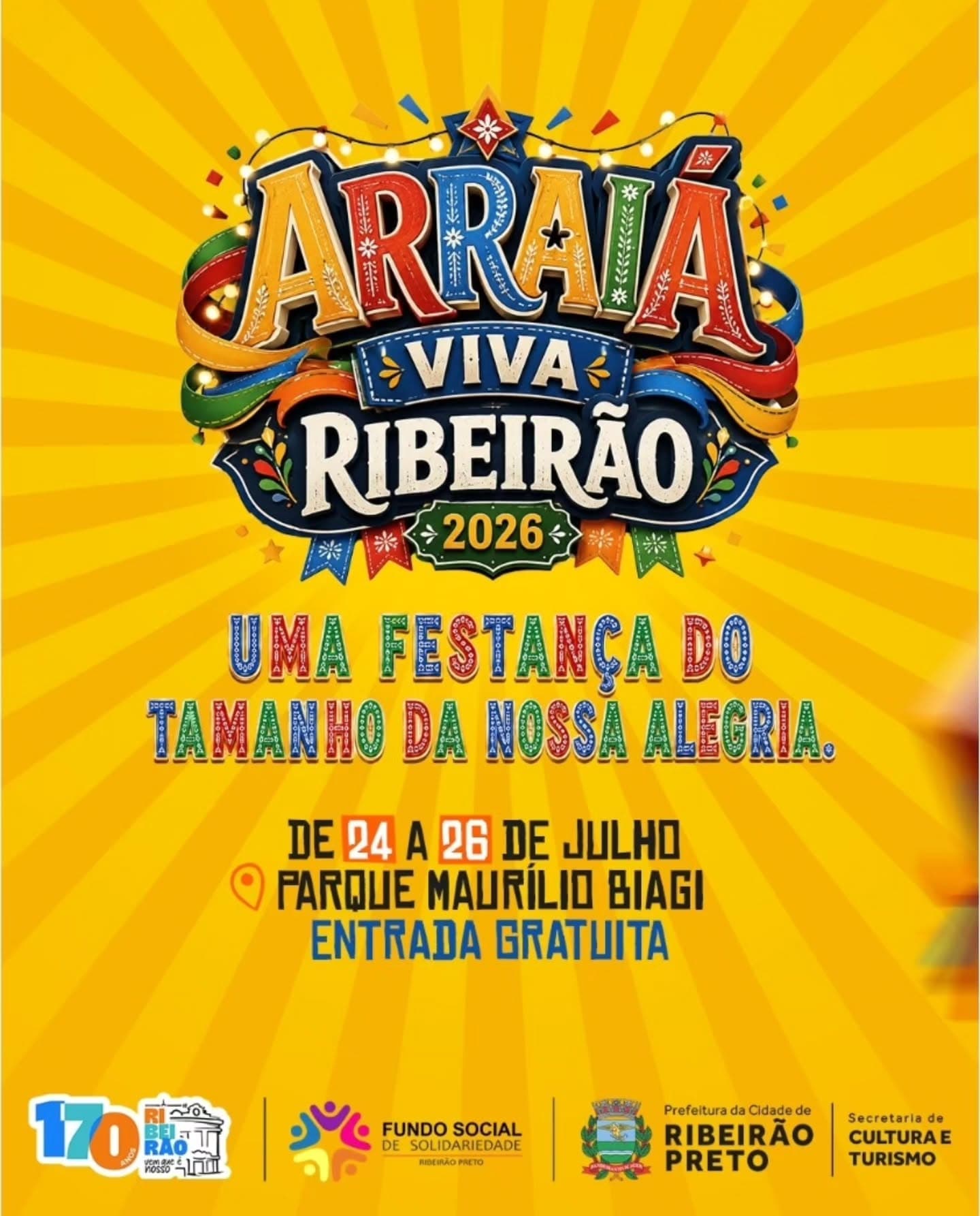 Flyer: Arraiá Viva Ribeirão 2026