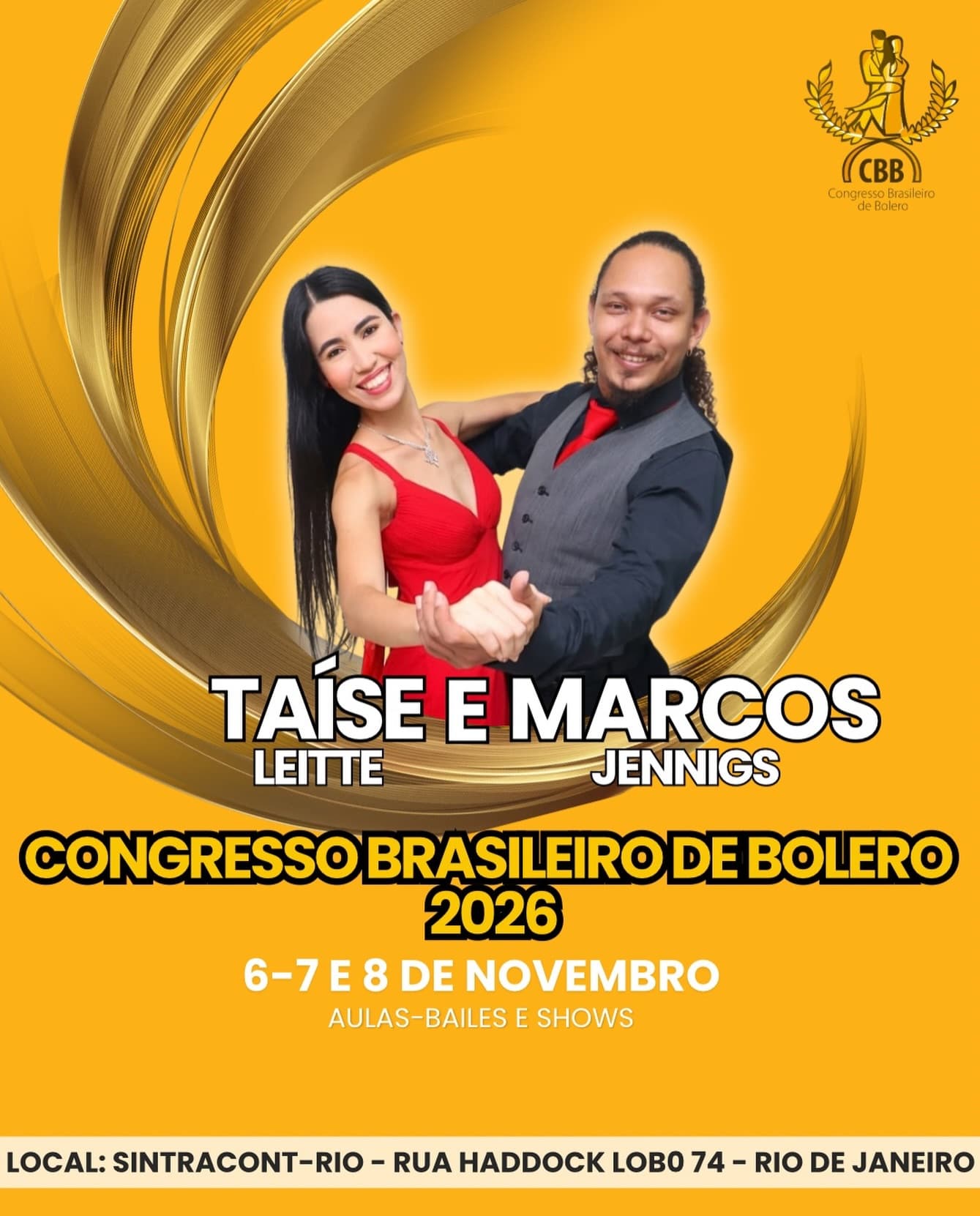 Flyer: Congresso Brasileiro de Bolero 2026