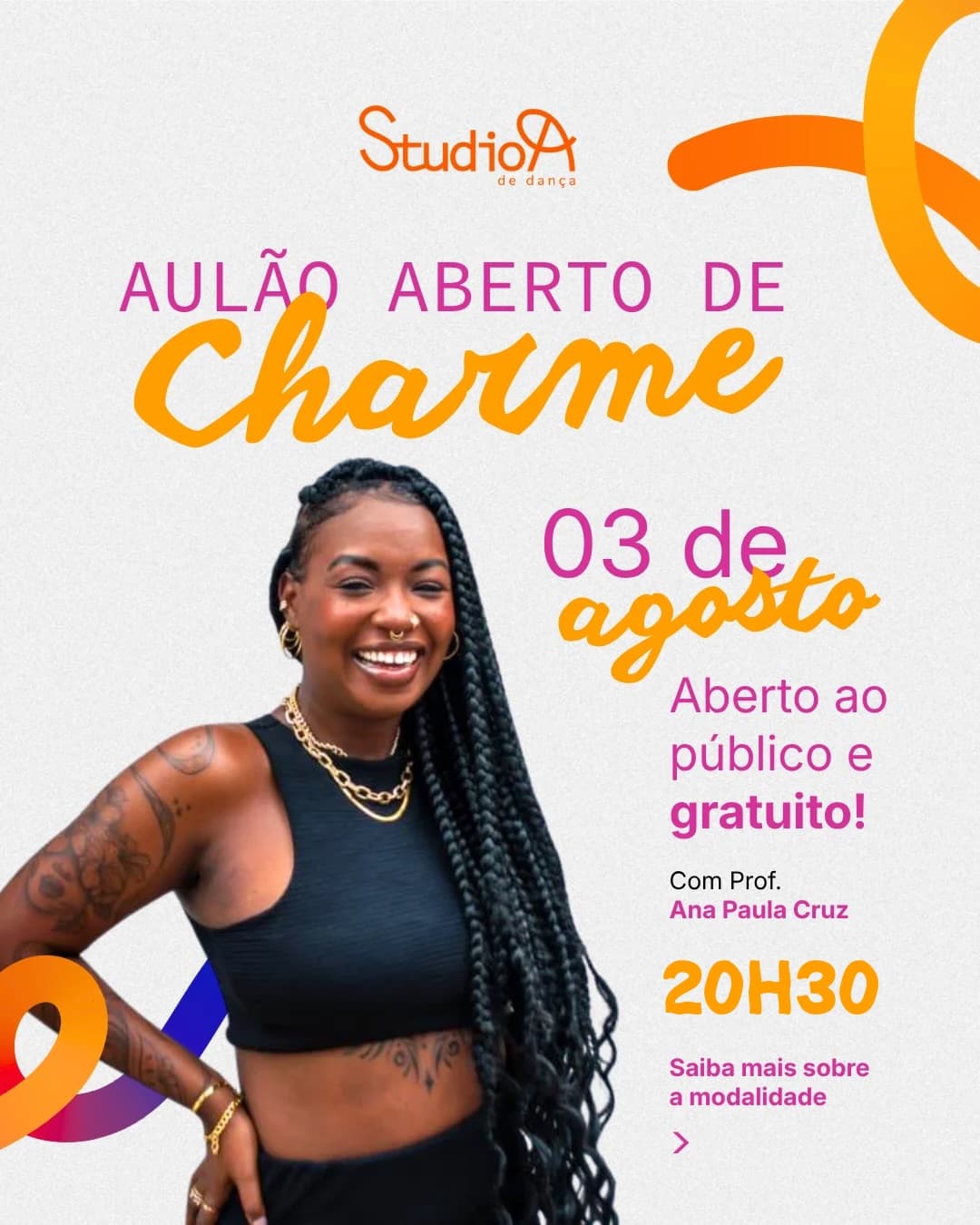 Flyer: Aulão Aberto de Charme