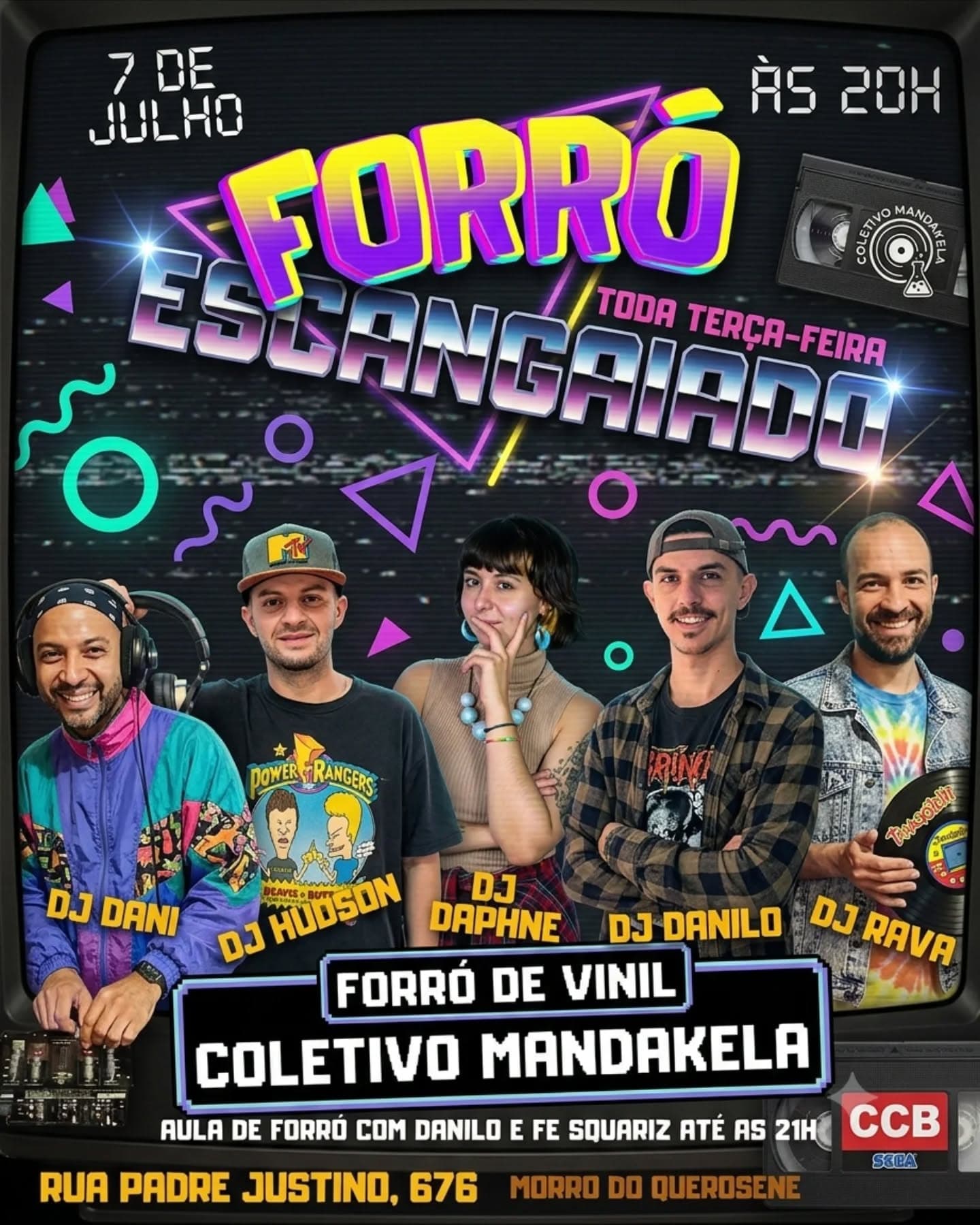 Flyer: Forró Escangaiado - Edição Anos 90