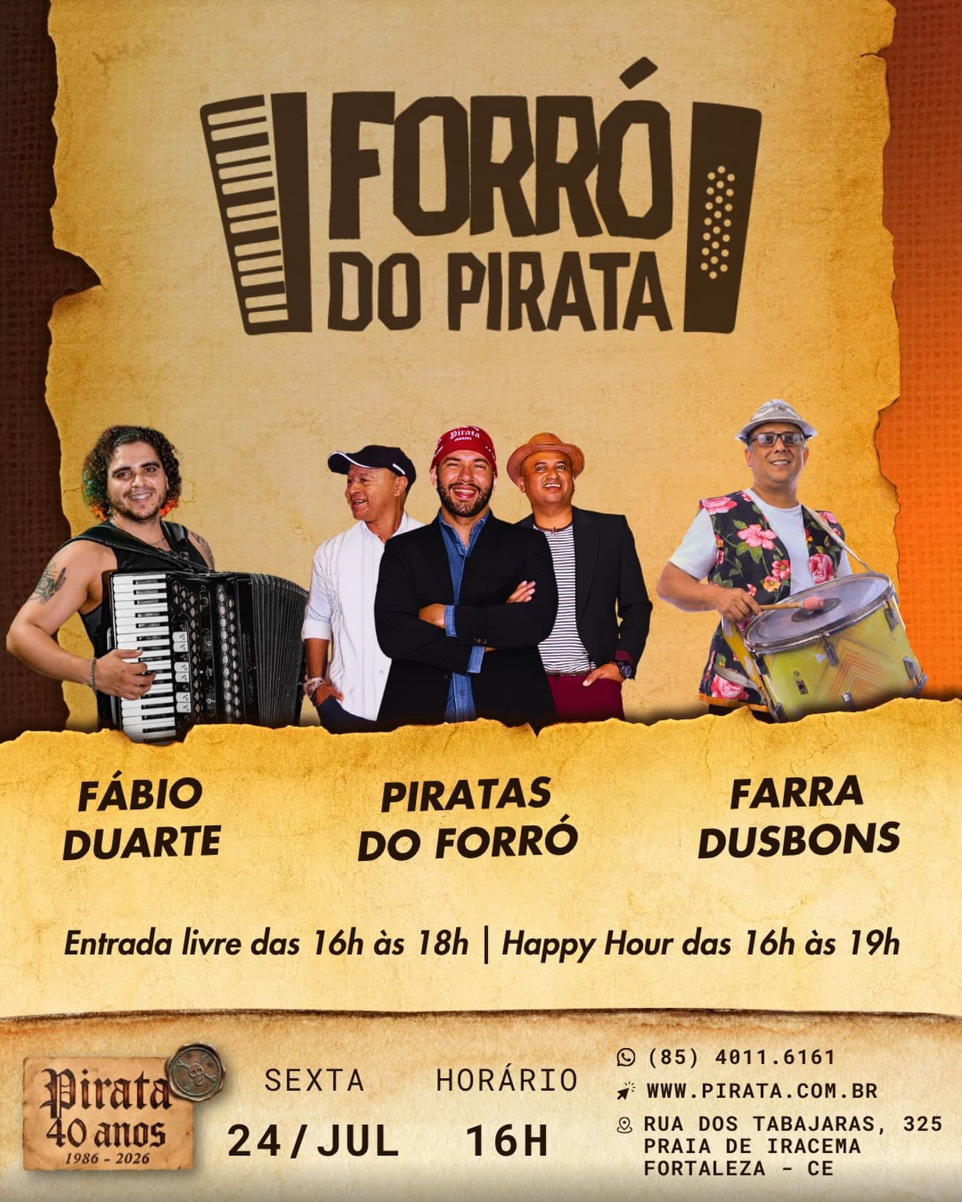 Flyer: Forró do Pirata
