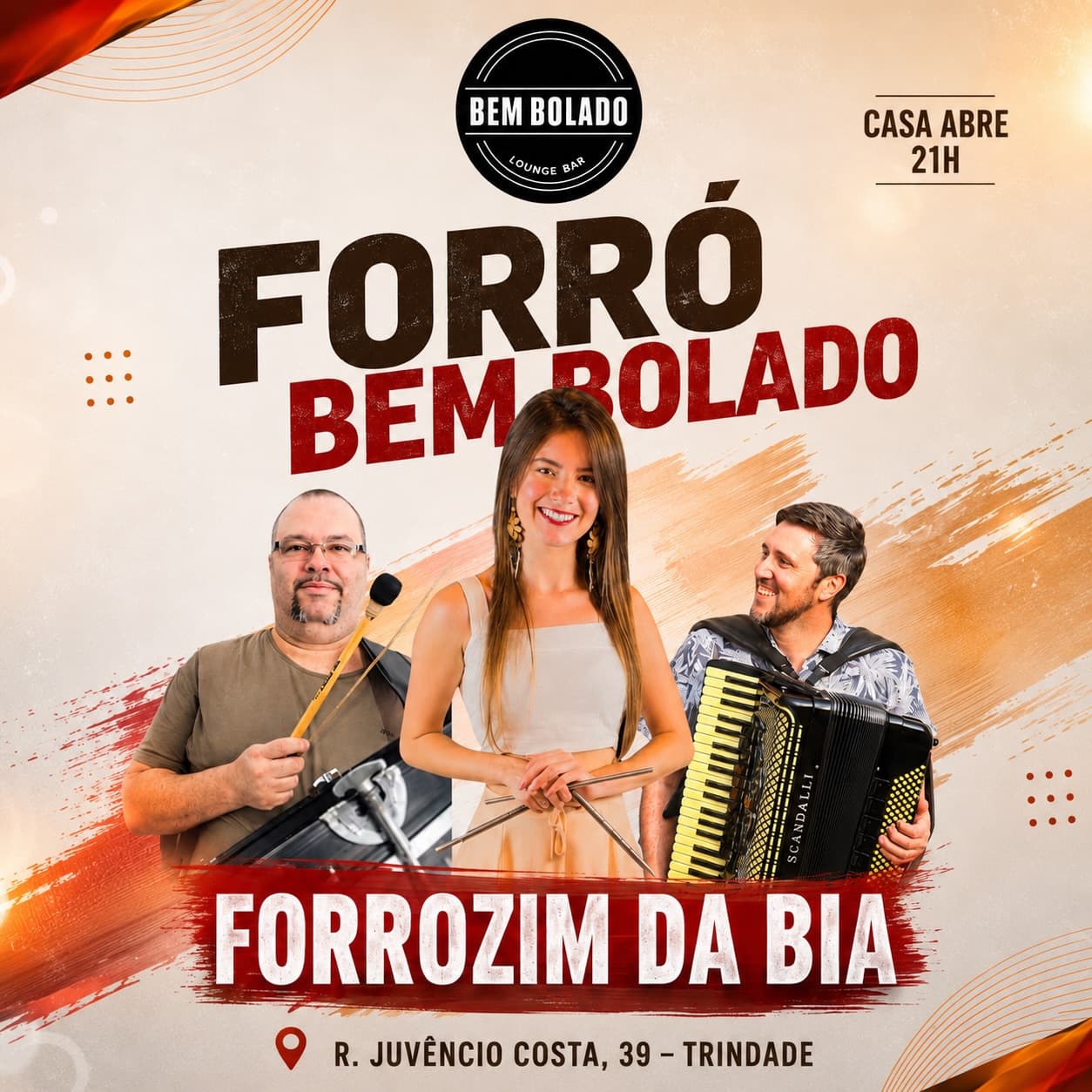 Flyer: Forró Bem Bolado - Forrozim da Bia