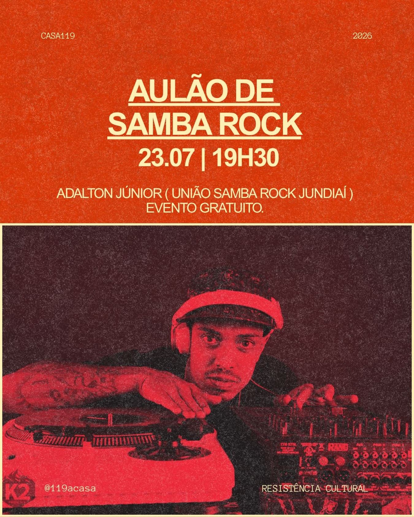 Flyer: Aulão de Samba Rock