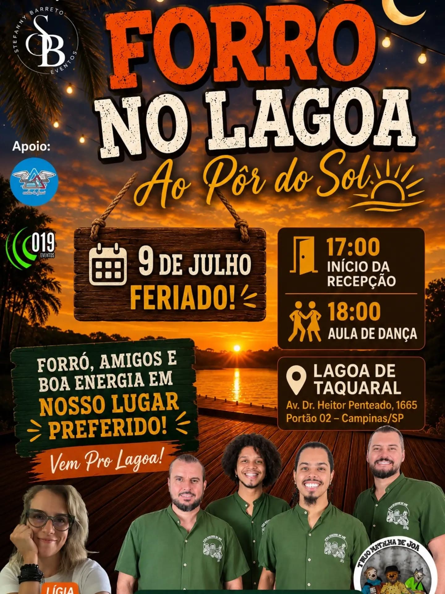 Flyer: Forró no Lagoa - Ao Pôr do Sol