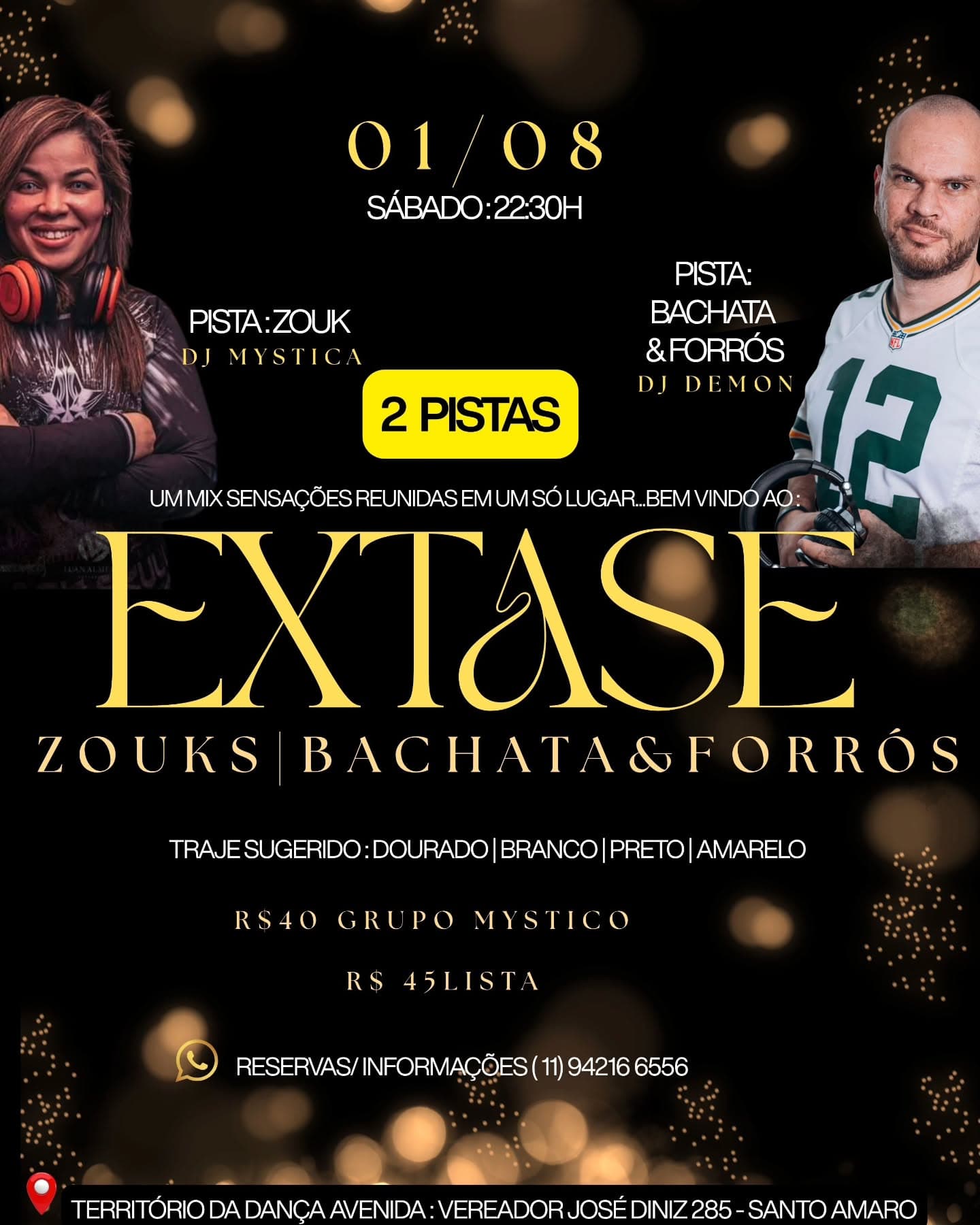 Flyer: Festa Êxtase - Mystica Zouk