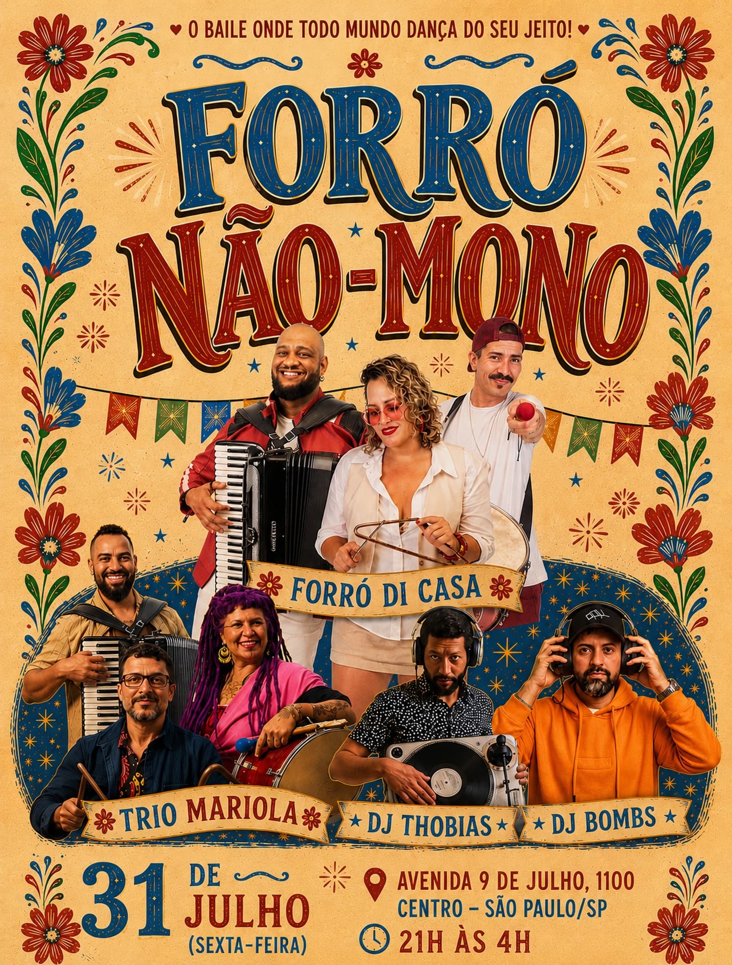 Flyer: Forró Não-Mono