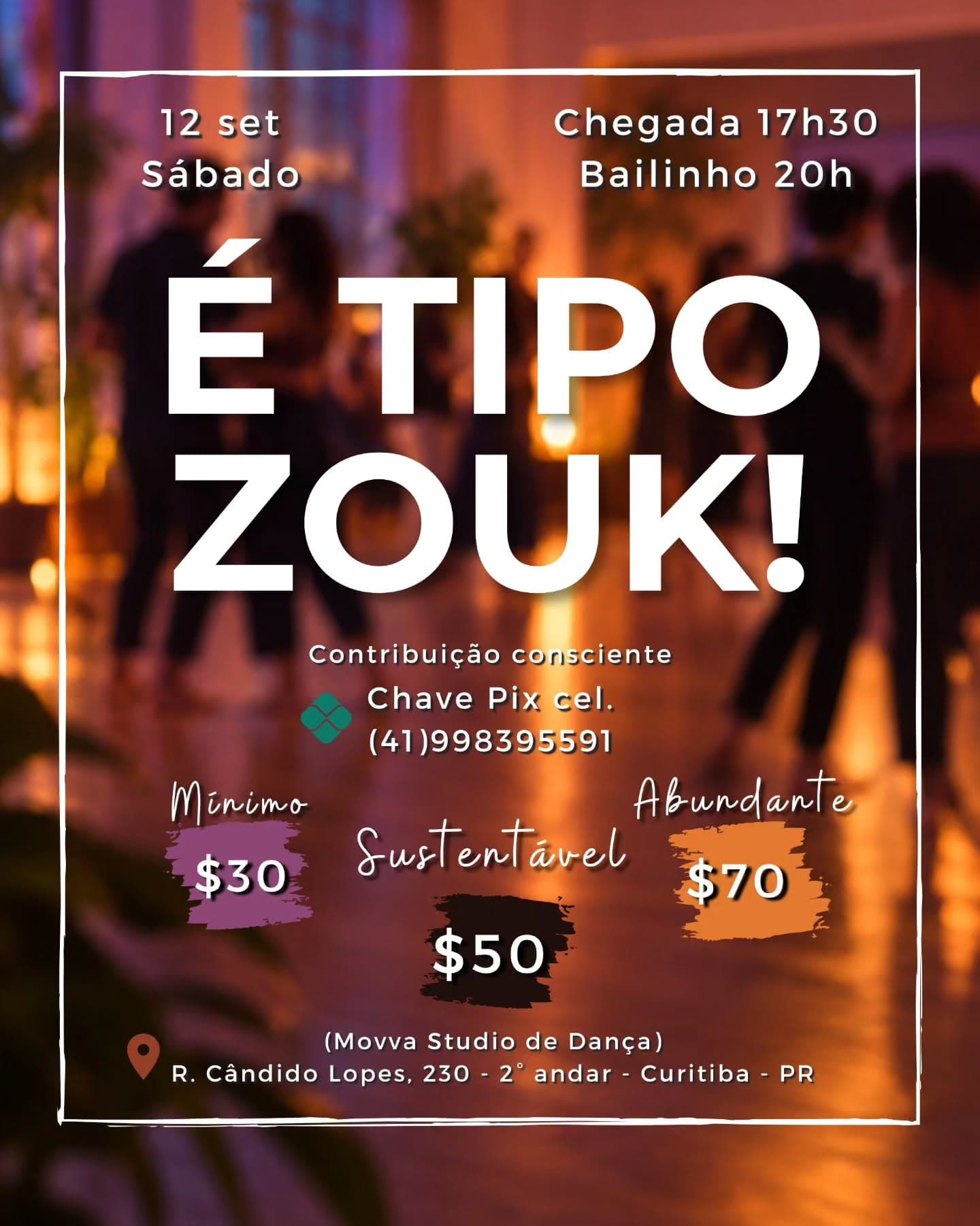 Flyer: É Tipo Zouk + Baile