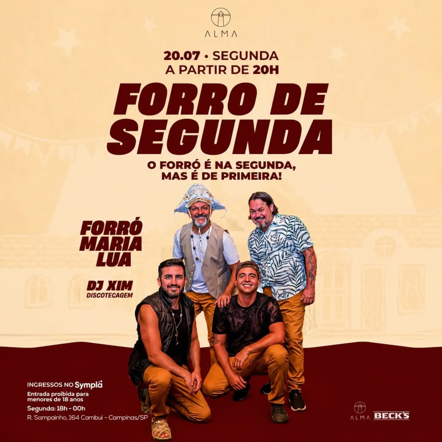 Flyer: Forró de Segunda - Alma Campinas