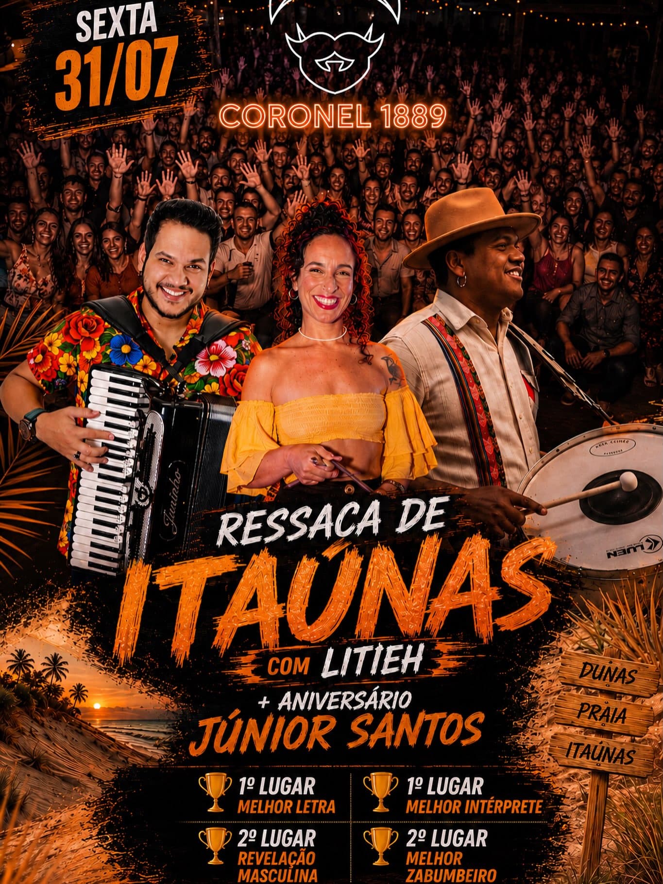 Flyer: Ressaca de Itaúnas com Litieh