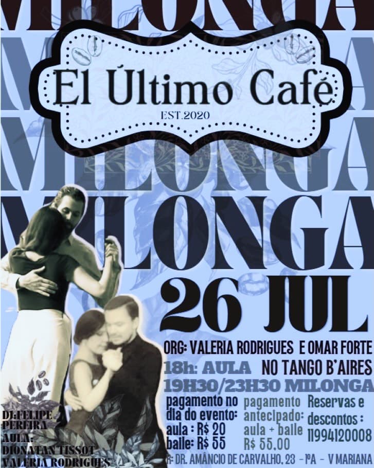Flyer: Milonga El Último Café