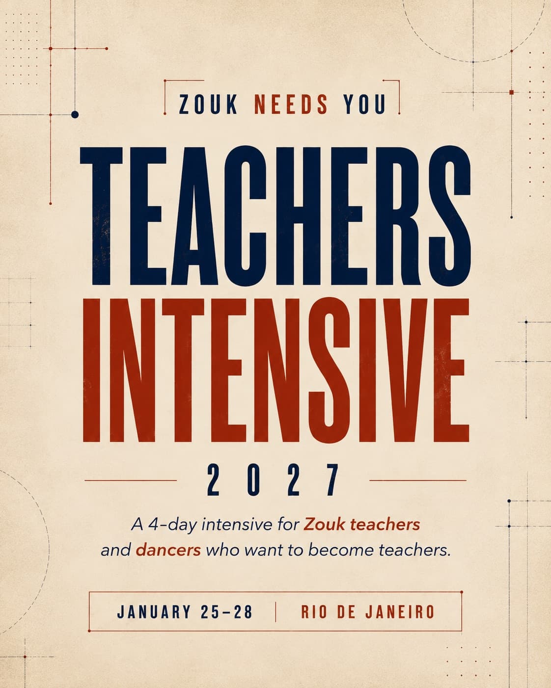 Flyer: ZNY Teachers Intensive 2027
