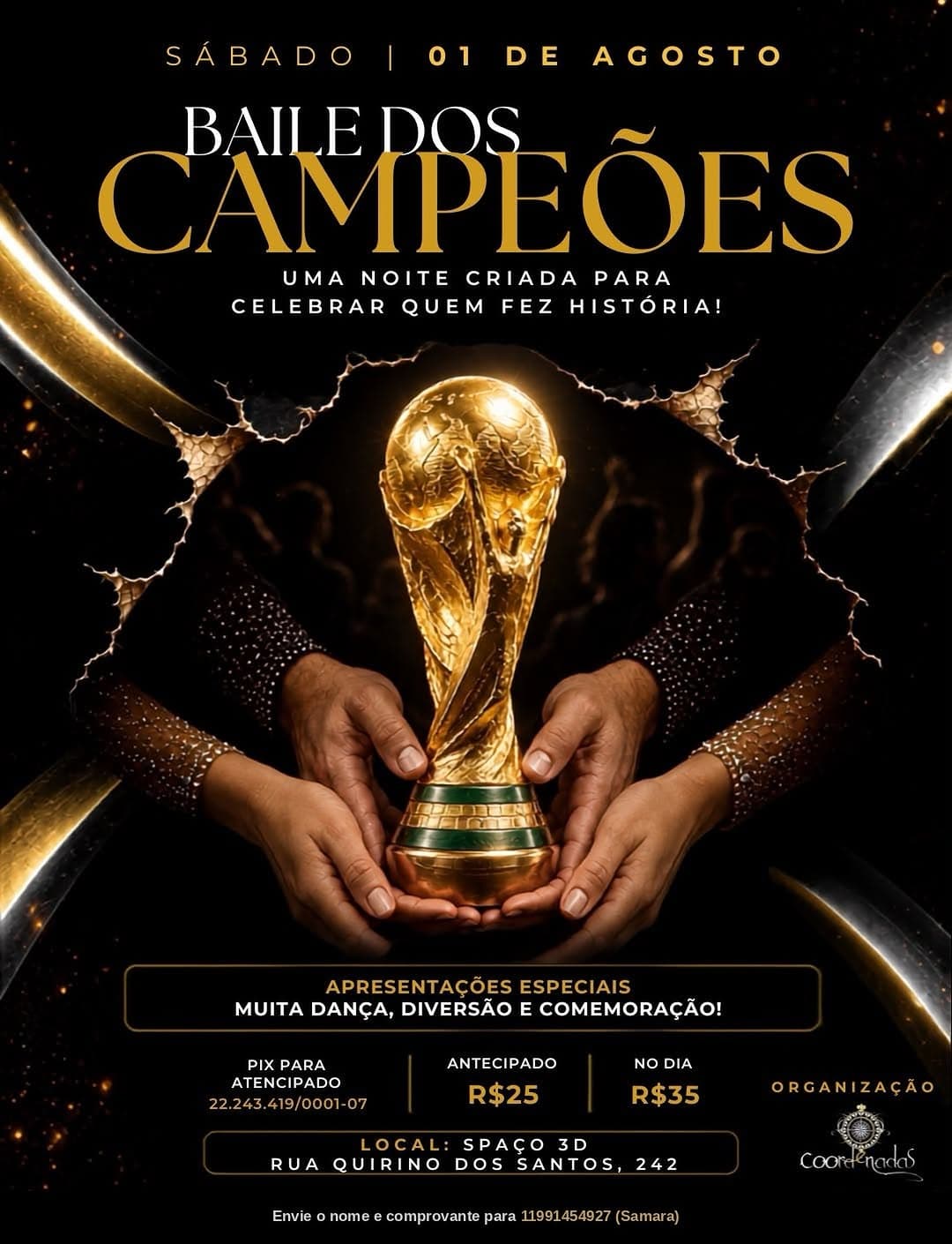 Flyer: Baile dos Campeões
