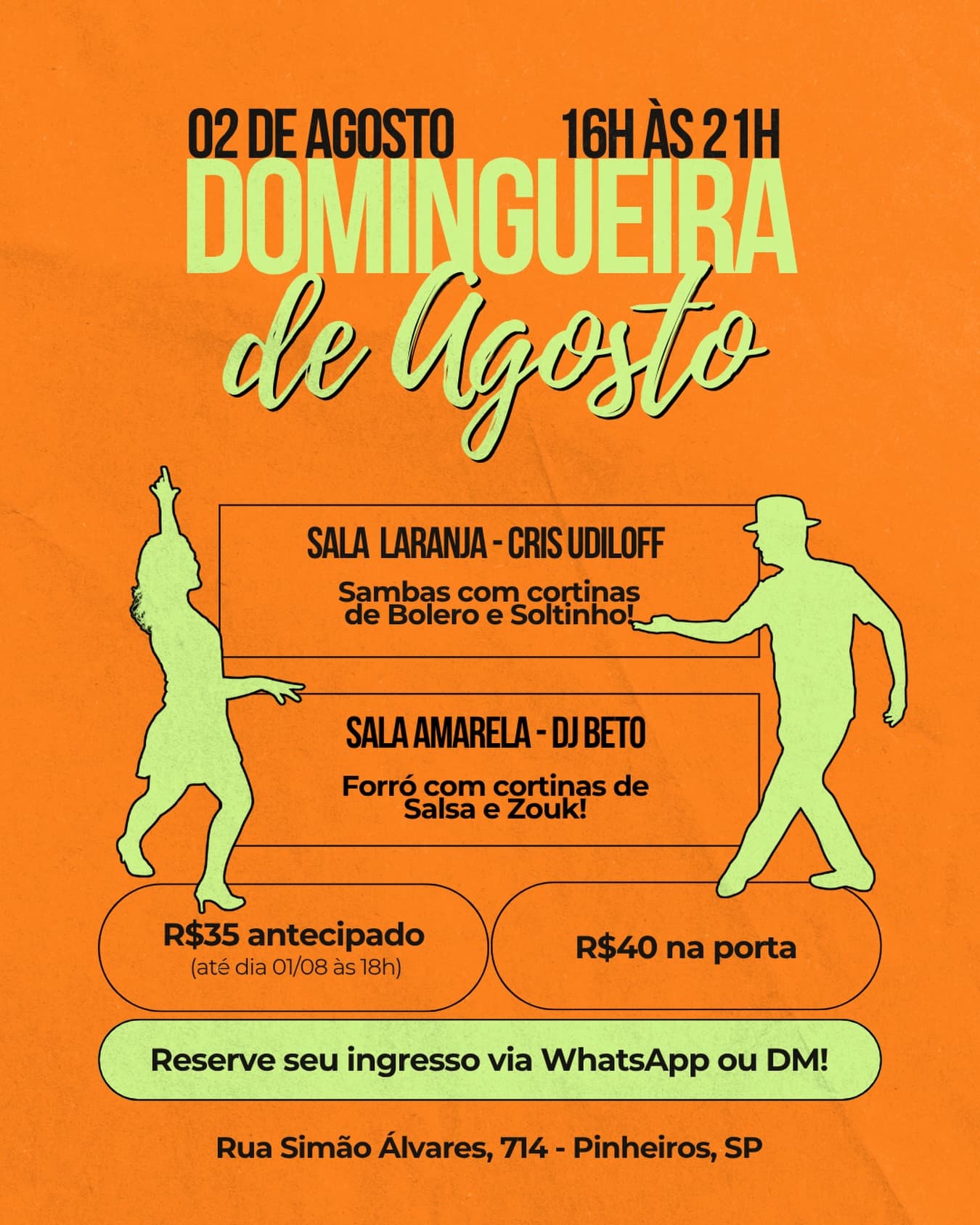 Flyer: Domingueira de Agosto