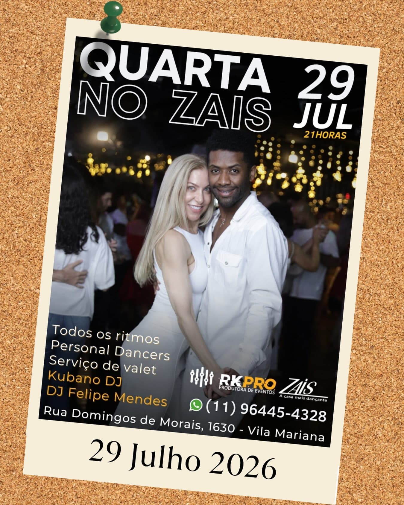 Flyer: Quarta no Zais