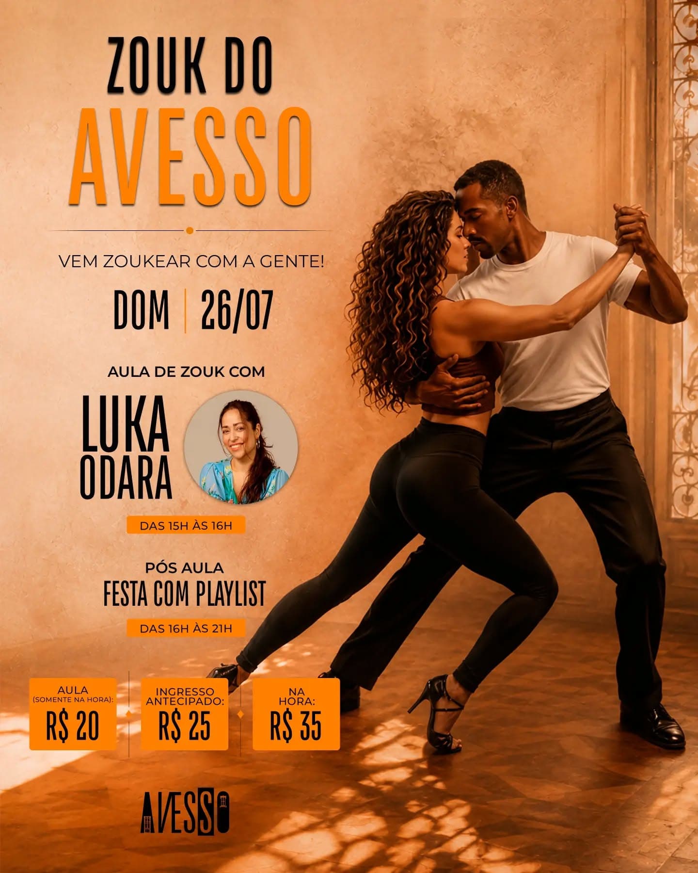 Flyer: Zouk do Avesso - 1ª Edição