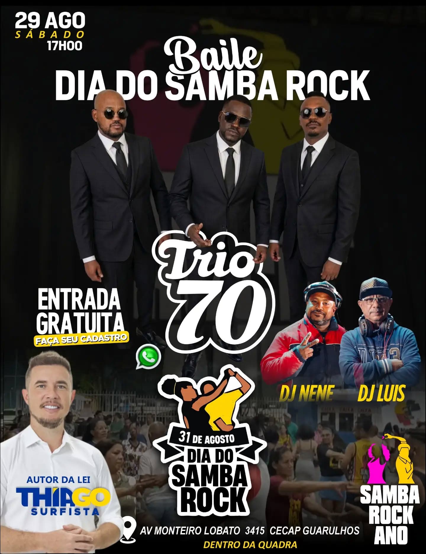 Flyer: Baile Dia do Samba Rock
