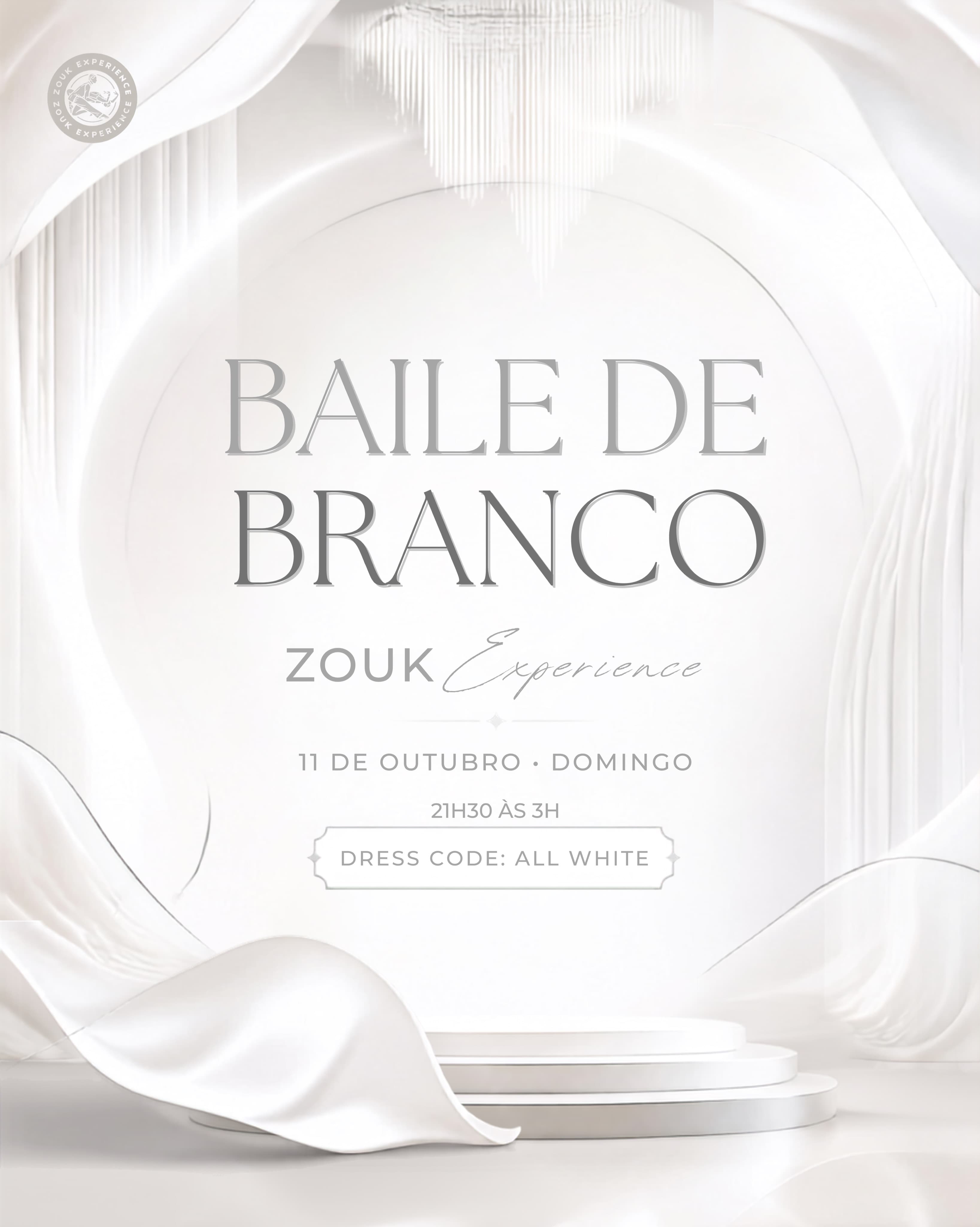 Flyer: Baile do Branco - Zouk Experience