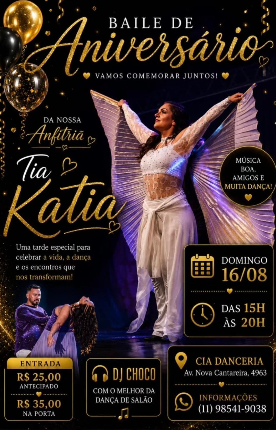 Flyer: Festa de Aniversário da Tia Kátia