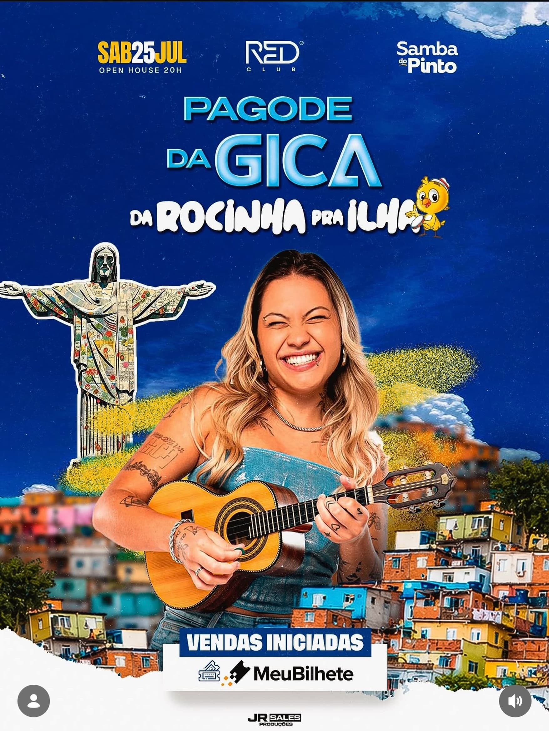 Flyer: Pagode da Gica - Da Rocinha pra Ilha