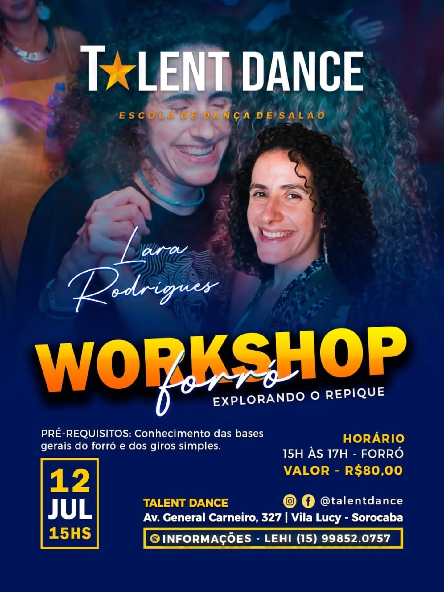 Flyer: Workshop de Forró - Explorando o Repique