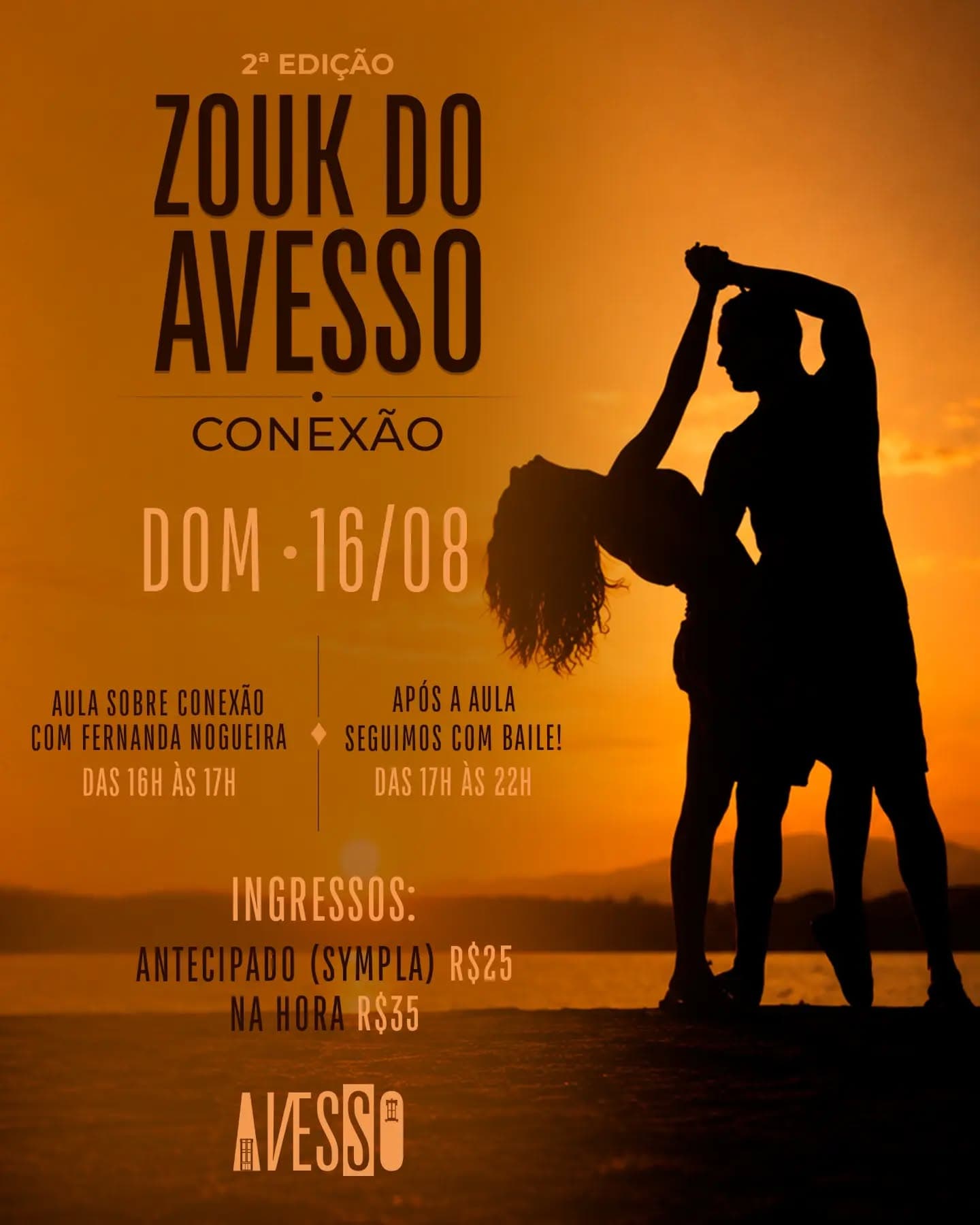 Flyer: Zouk do Avesso - Conexão (2ª Edição)