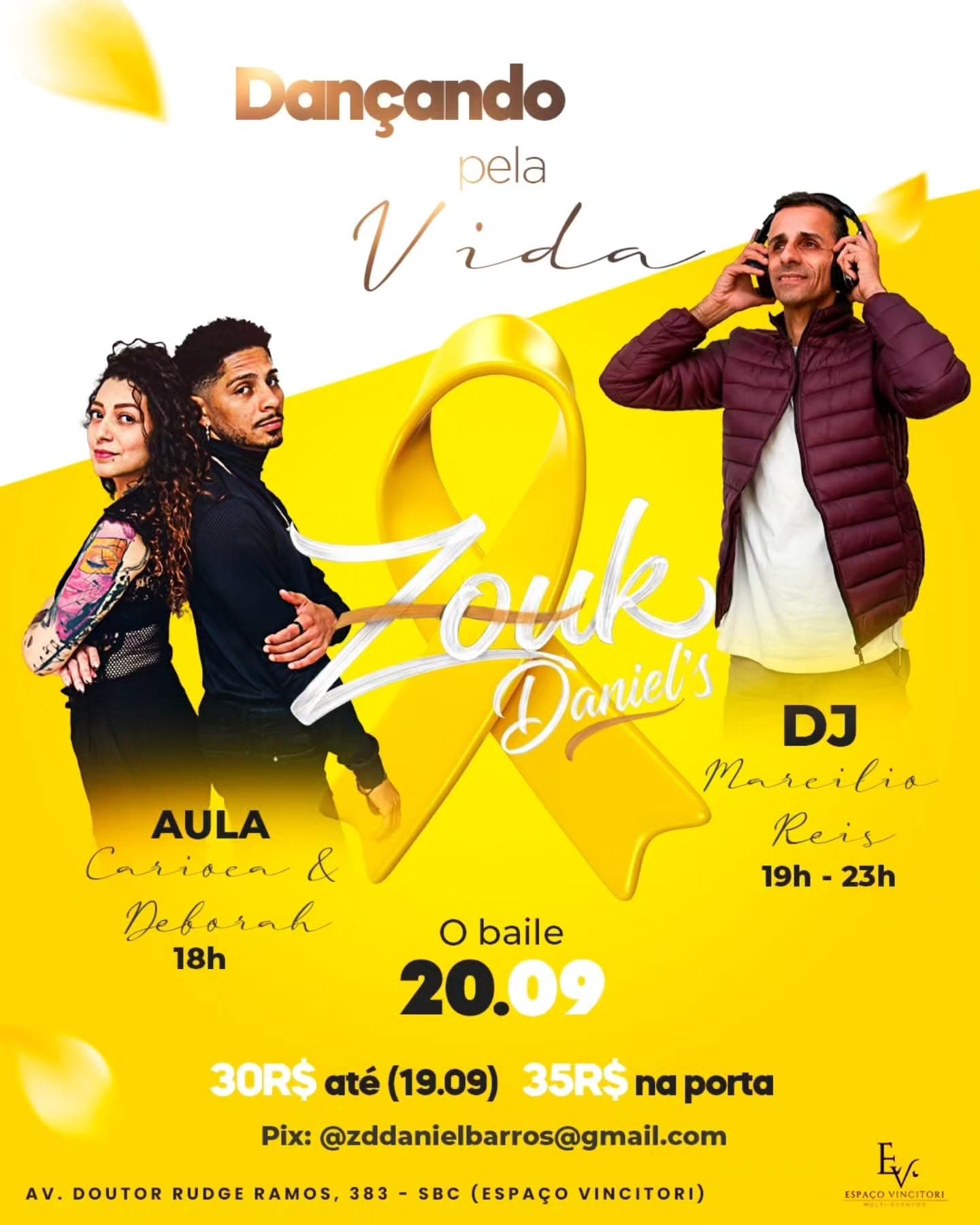 Flyer: Dançando pela Vida - Zouk Daniel's
