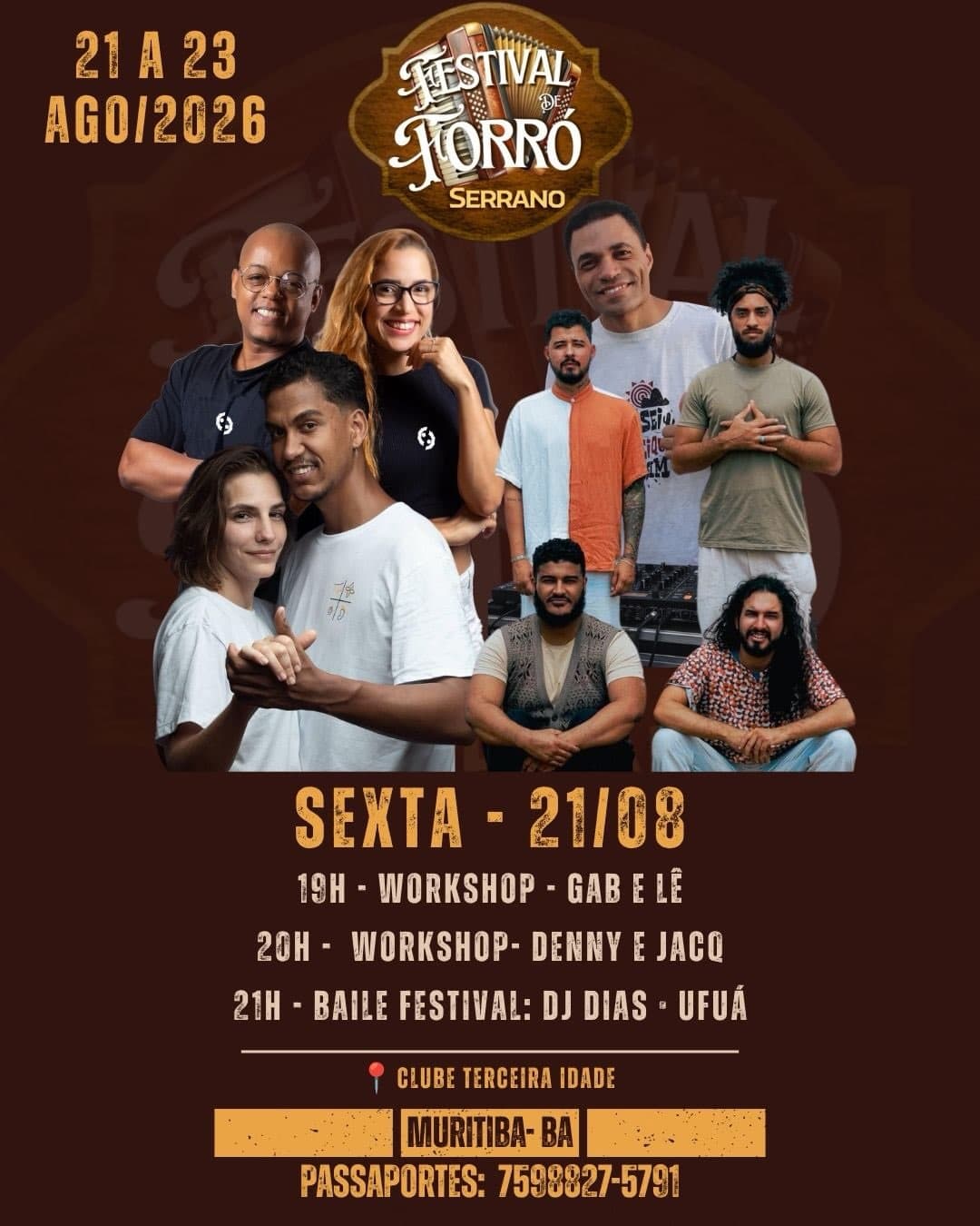 Flyer: 2ª Edição do Festival de Forró Serrano