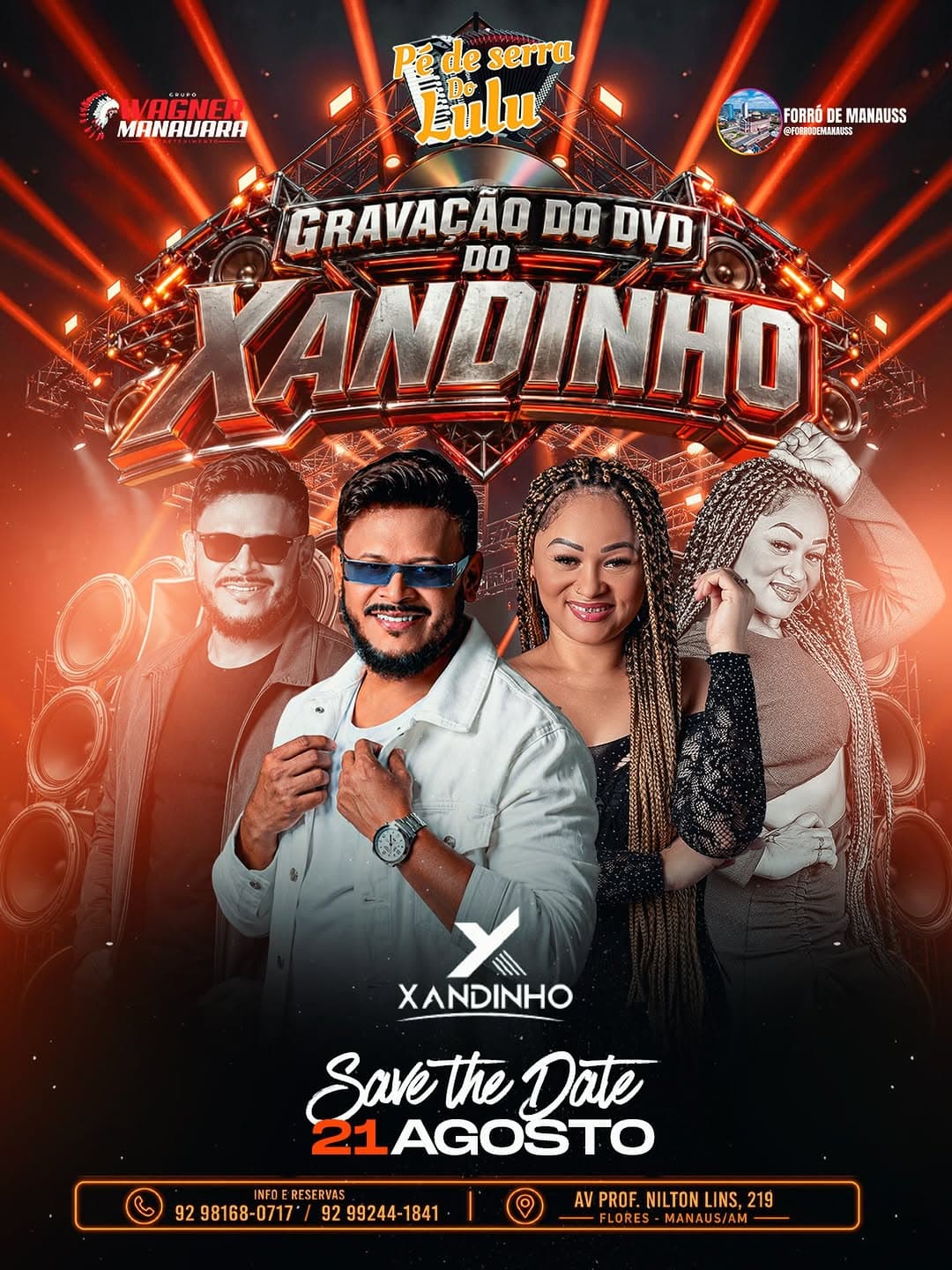 Flyer: Pé de Serra do Lulu - Gravação do DVD do Xandinho