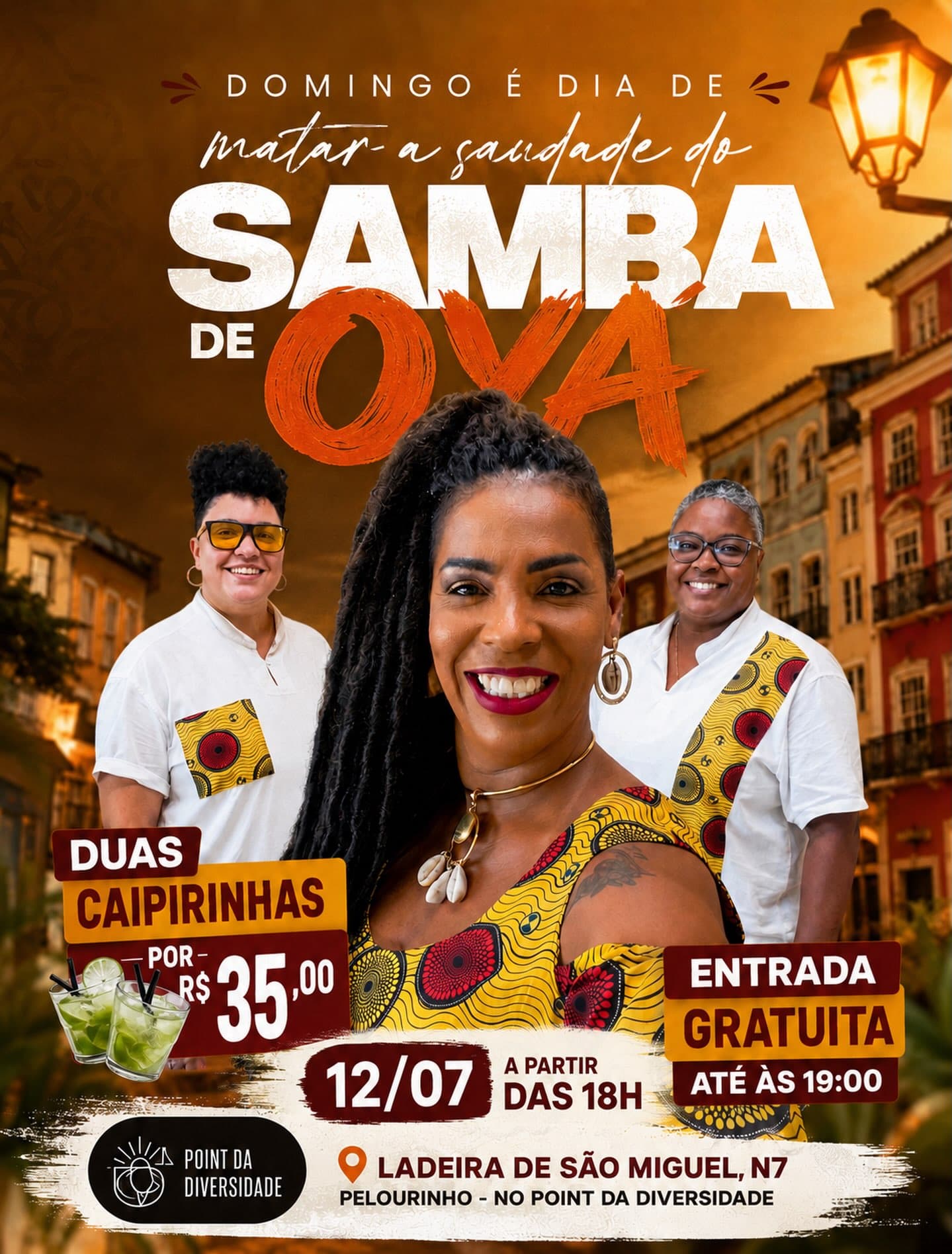 Flyer: Samba de Oyá no Point da Diversidade