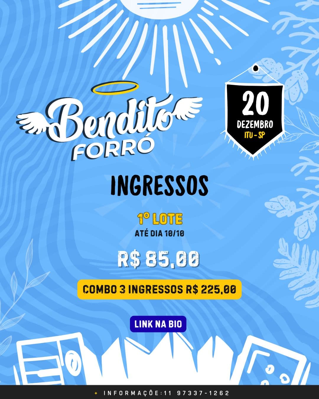 Flyer: 8ª Edição do Bendito Forró