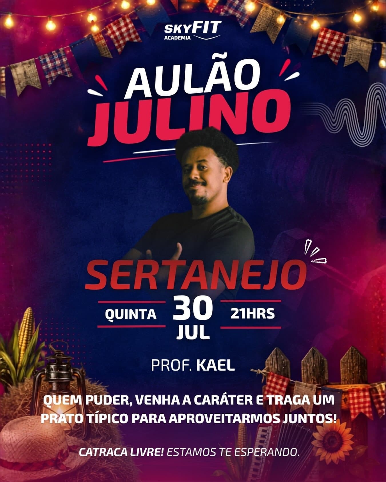 Flyer: Aulão Julino - Sertanejo