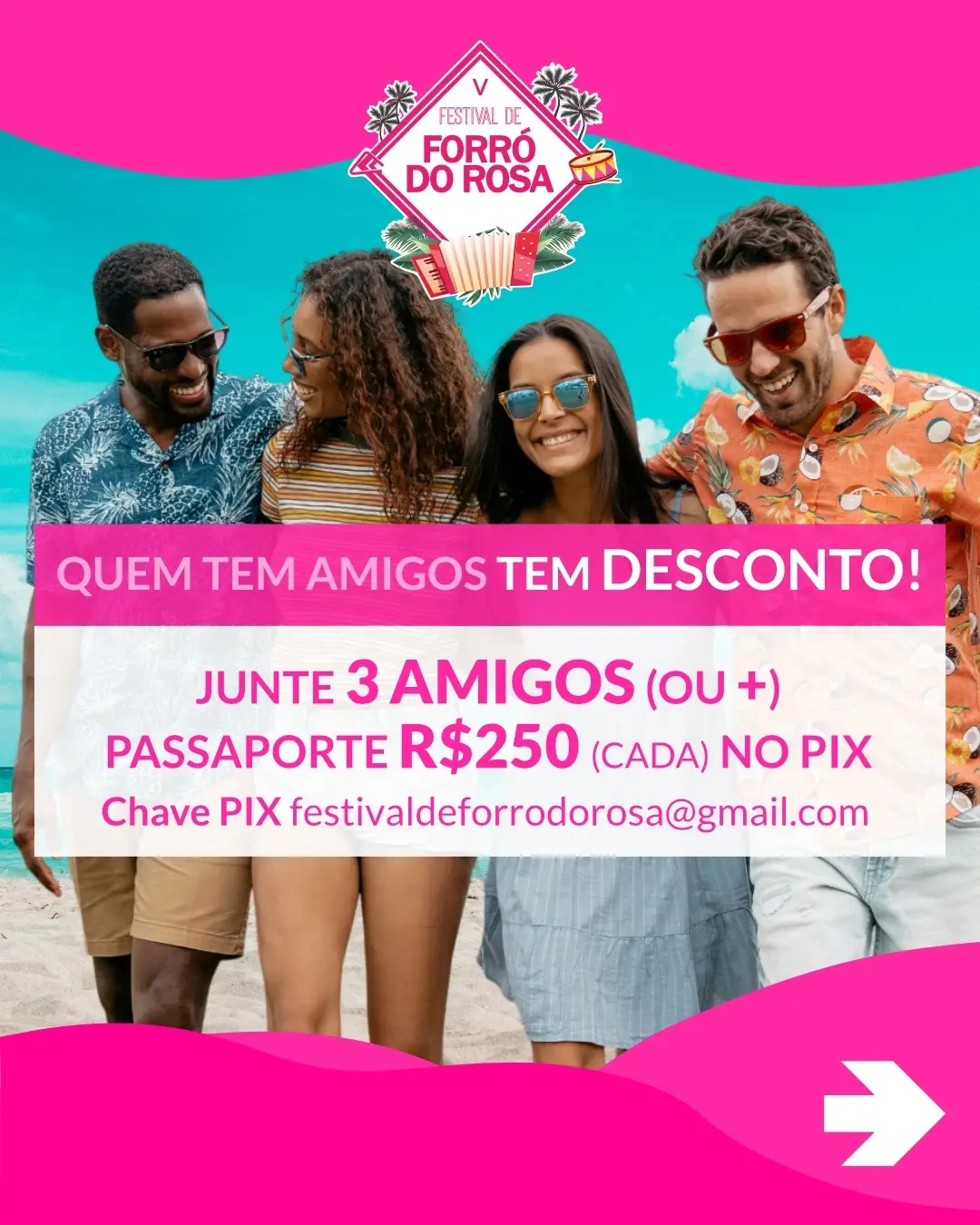 Flyer: V Festival de Forró do Rosa