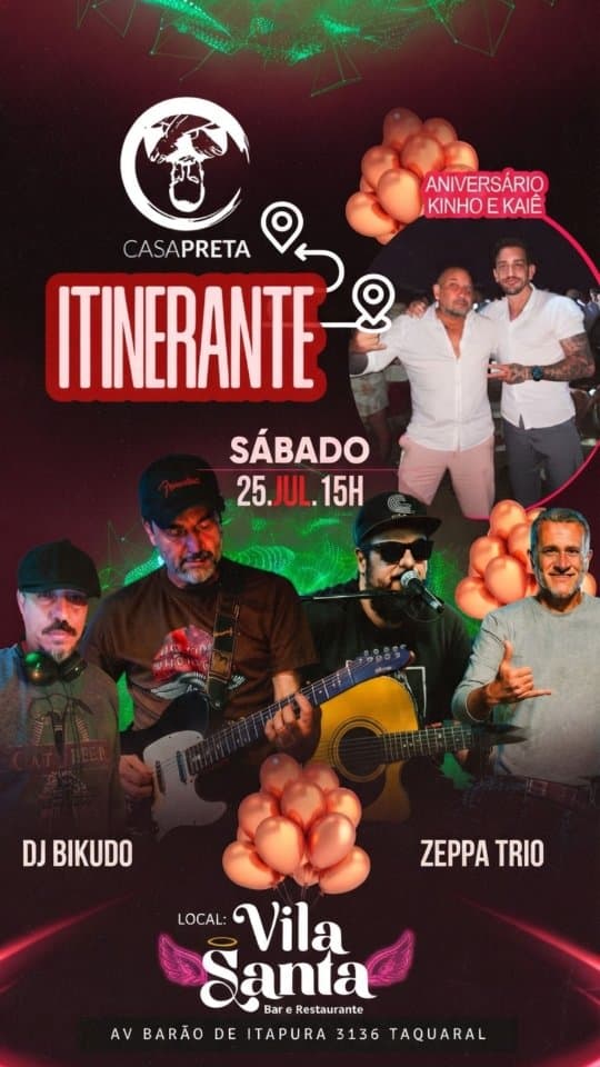Flyer: Casa Preta Itinerante – Edição Sunset Rock