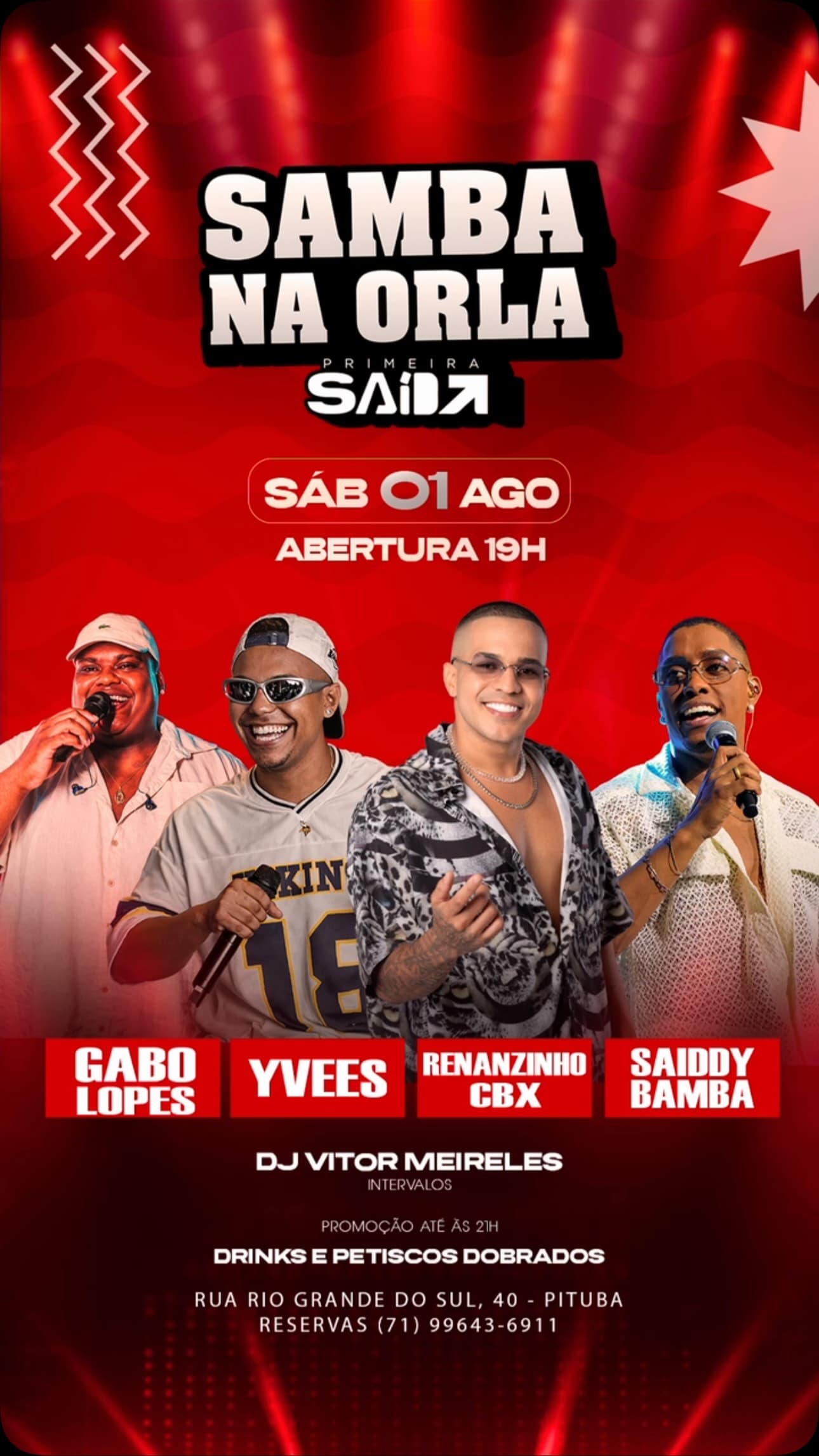 Flyer: Samba na Orla - Primeira Saída