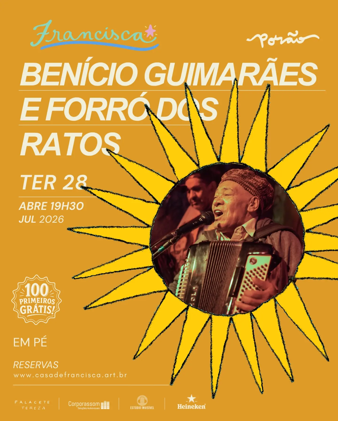 Flyer: Benício Guimarães e Forró dos Ratos