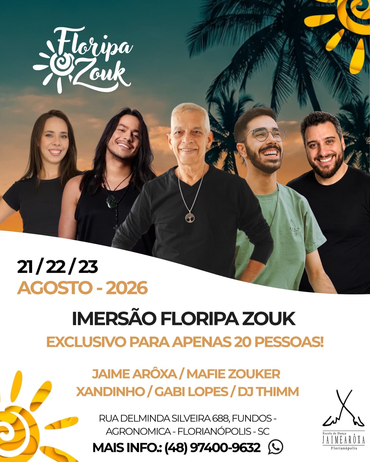 Flyer: Imersão Floripa Zouk 2026